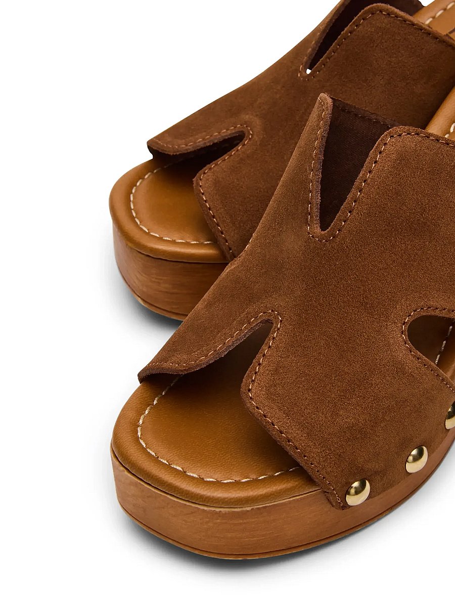 Steve Madden - Sunkissed - pantoletten mit absatz - chestnut suede - 4