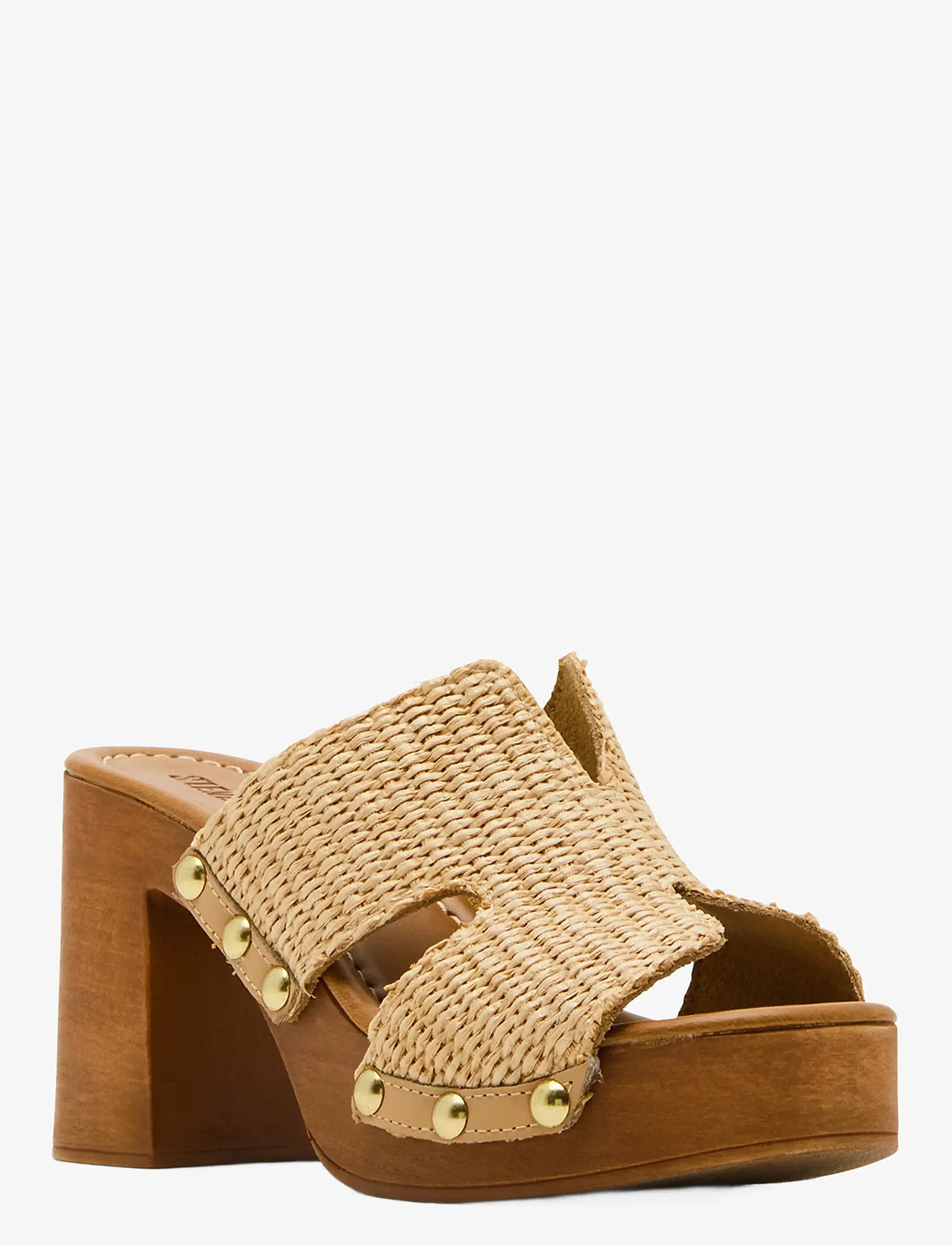Steve Madden - Sunkissed - heeled mules - raffia - 1
