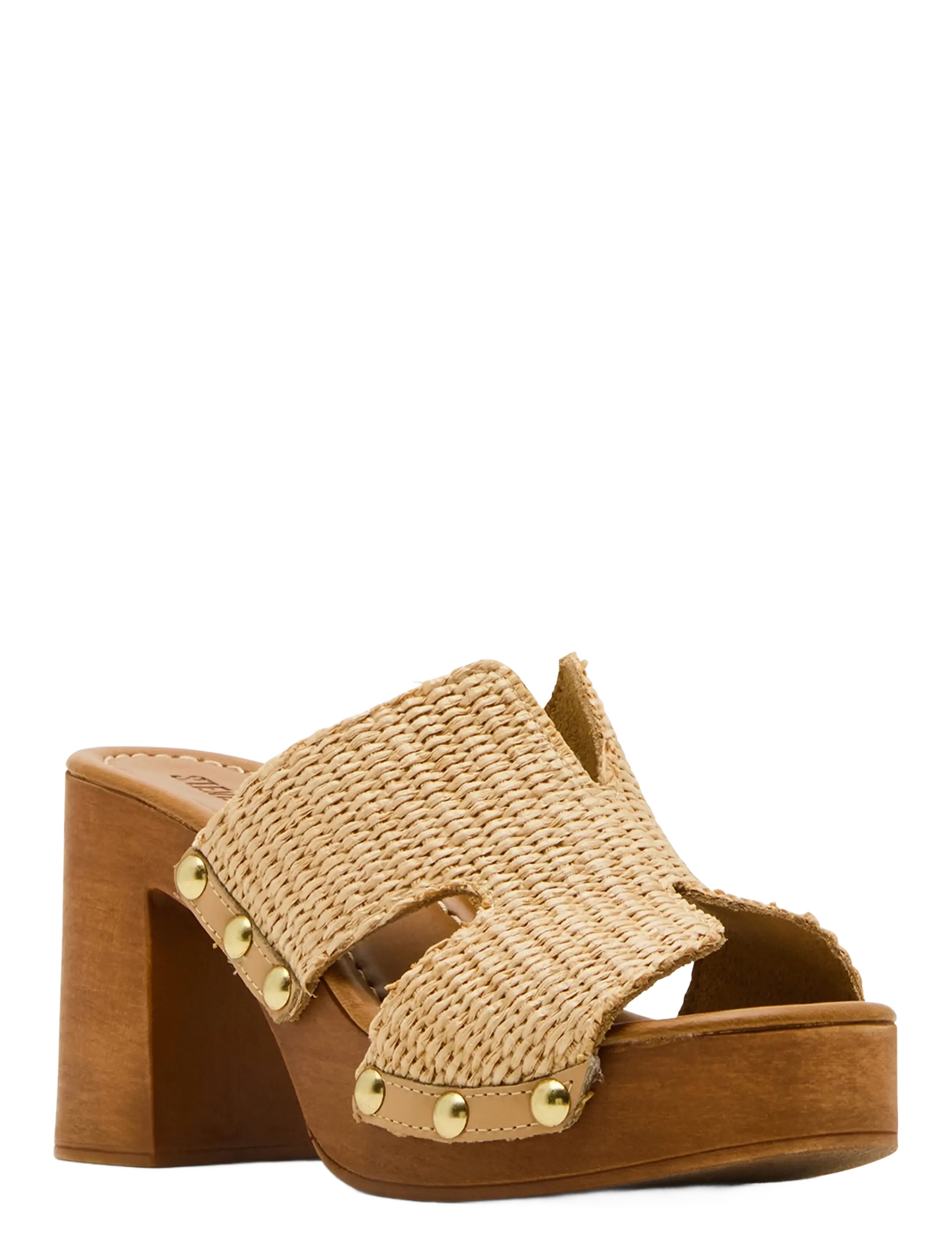 Steve Madden - Sunkissed - pantoletten mit absätzen - raffia - 1