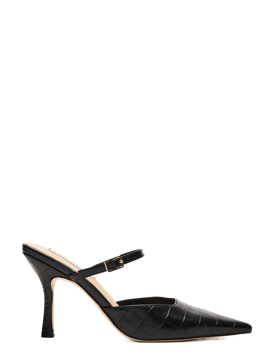 Steve Madden - Brecki - pantoletten mit absatz - black croco - 0