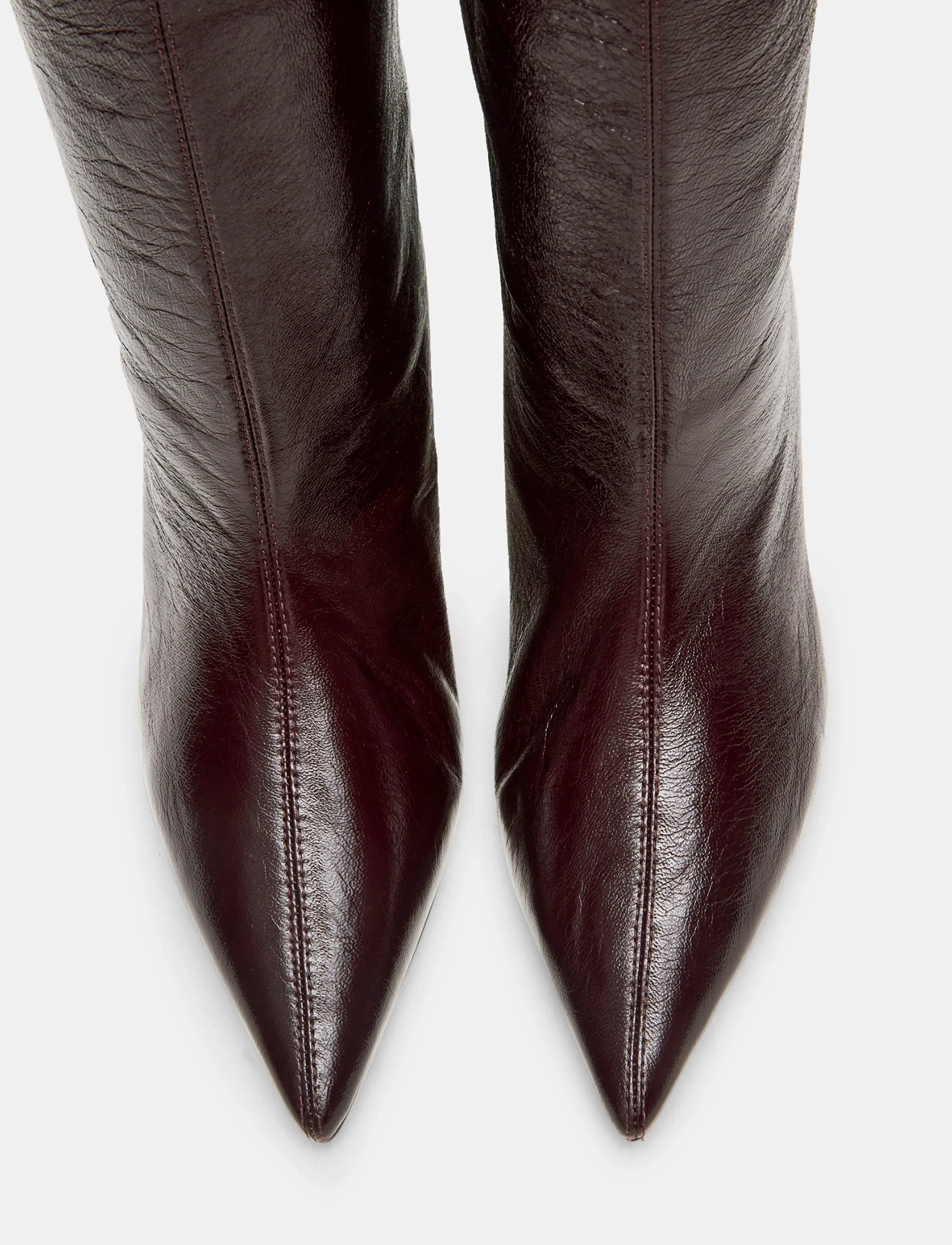 Steve Madden - Lytton - heeled ankle boots - red crinkle - 3