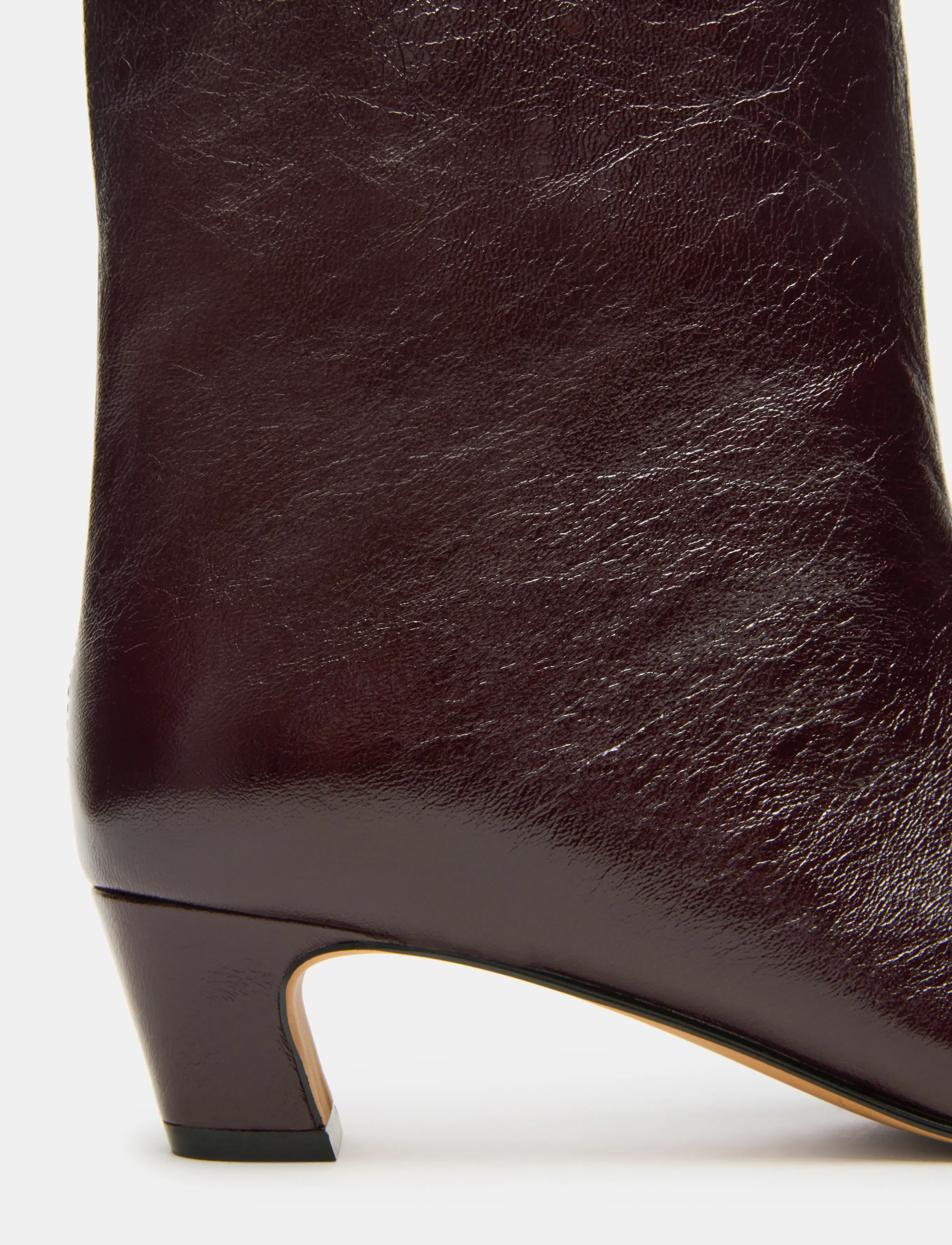 Steve Madden - Lytton - heeled ankle boots - red crinkle - 4