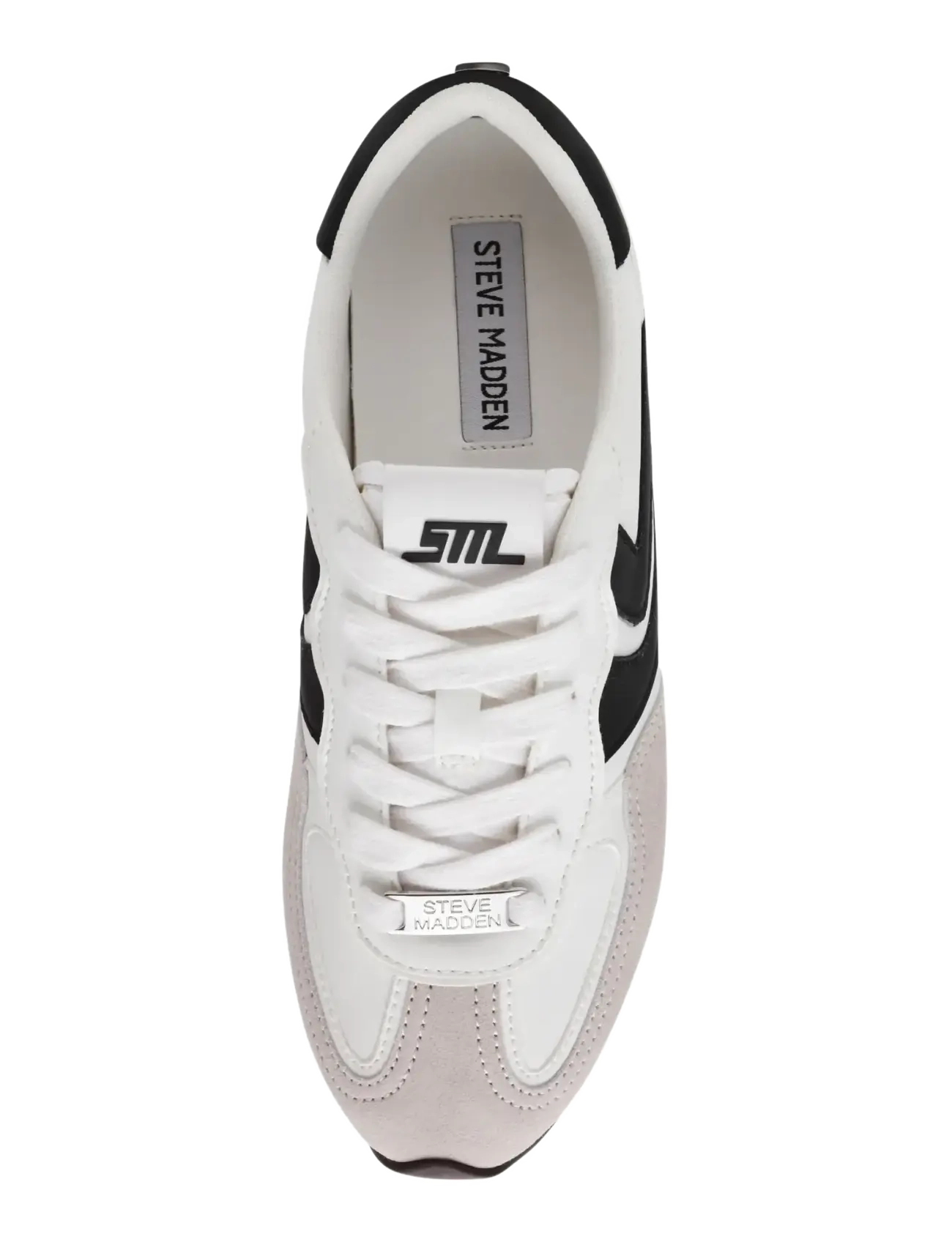 Steve Madden - Abbi-SM - niedrige sneakers - wht/blkgry - 5
