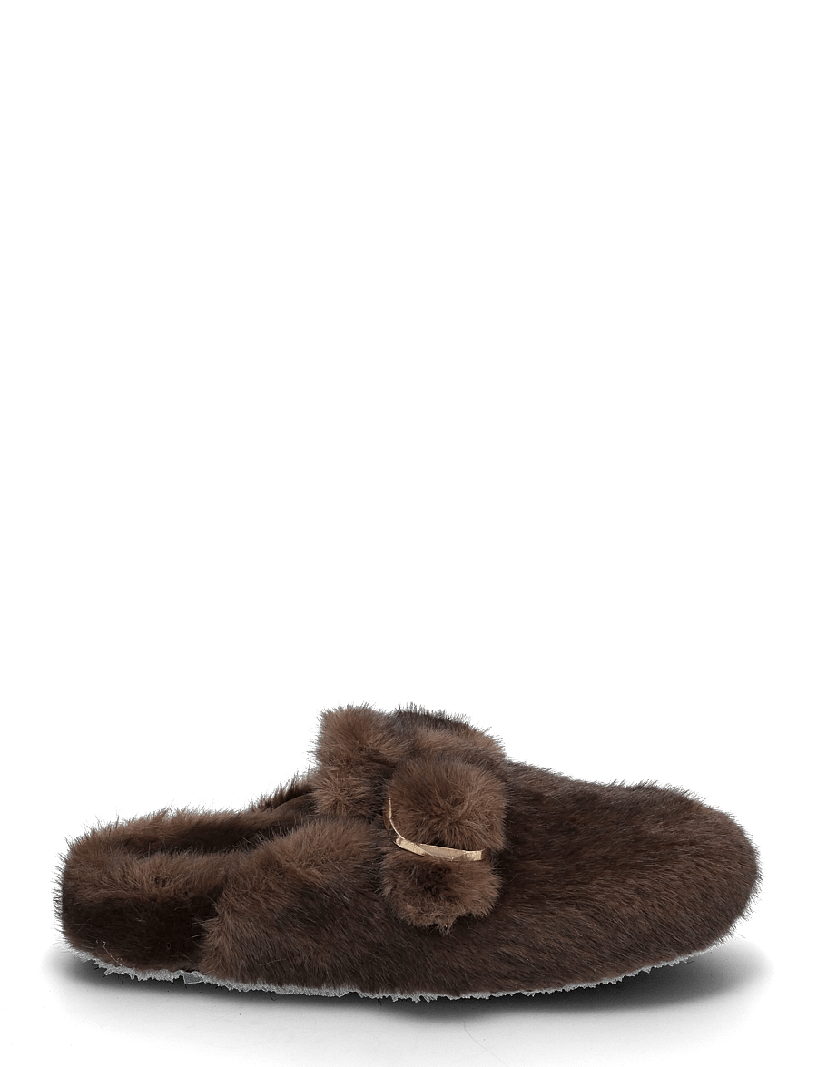 Steve Madden - Plushie - flade mules - dk brown - 1