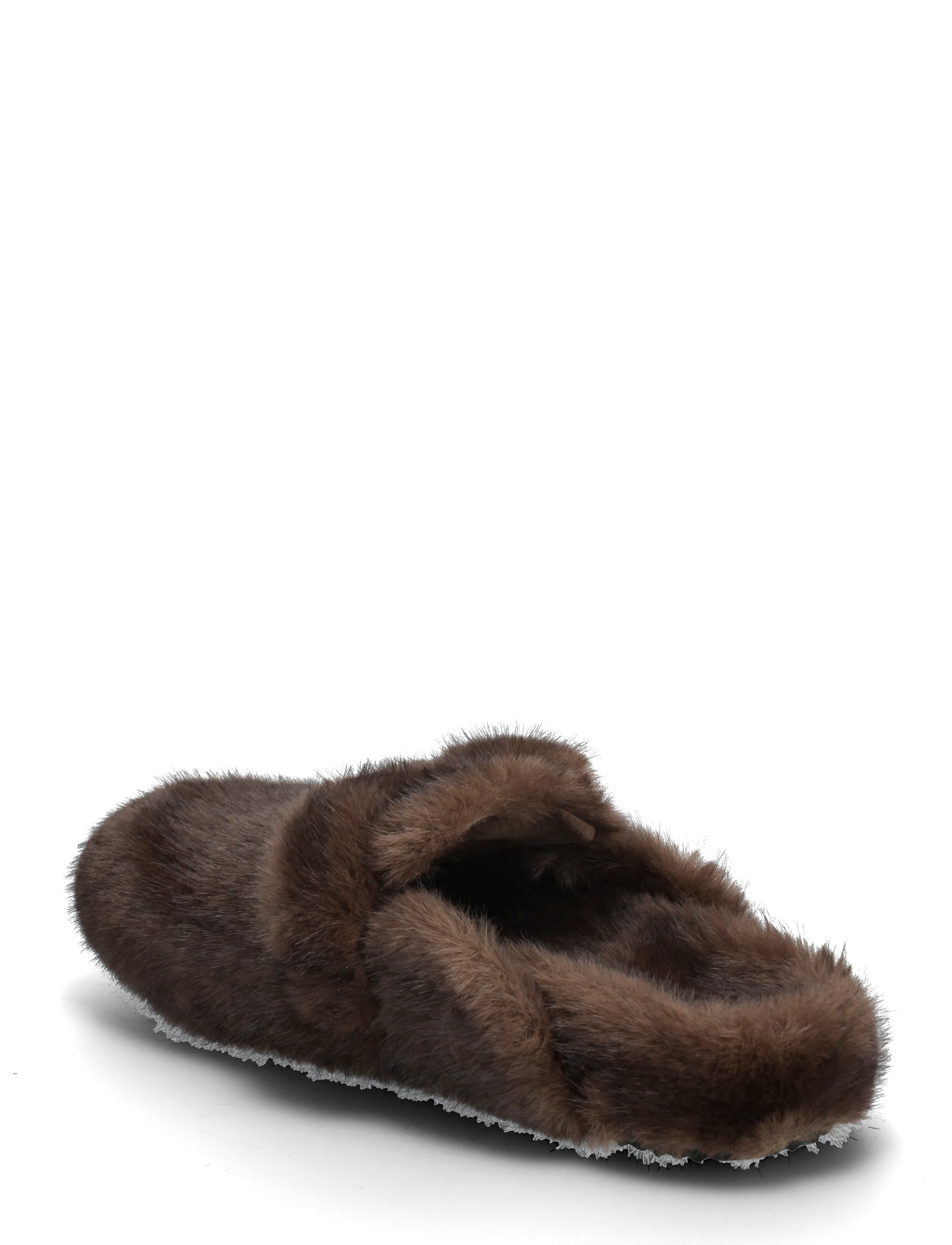 Steve Madden - Plushie - flade mules - dk brown - 2