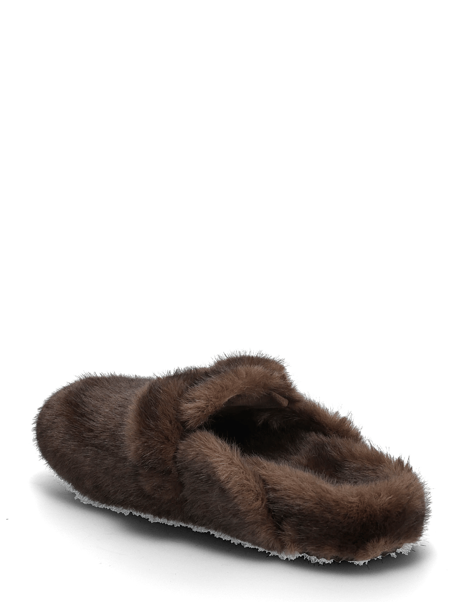 Steve Madden - Plushie - flade mules - dk brown - 2