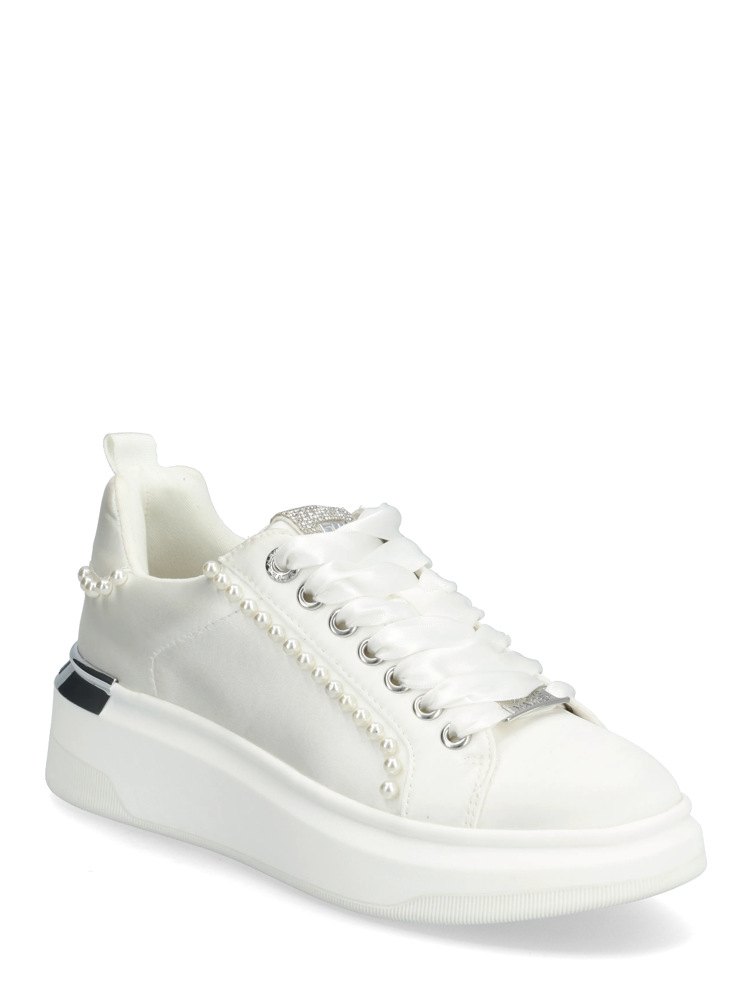 Steve Madden Glori - Paksu tallaga tossud - IVORYSATIN / white