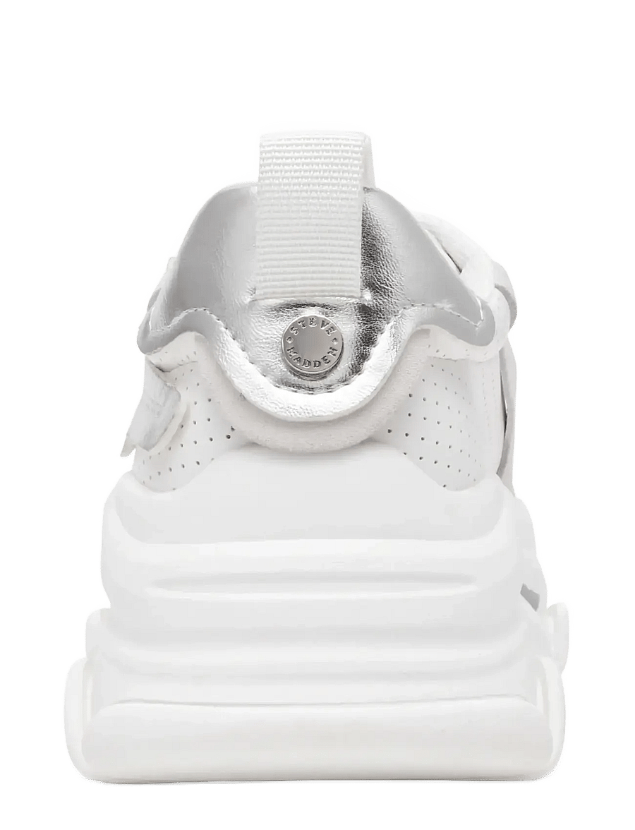Steve Madden - Posses-Perf - storapadžiai batai - white/silver - 4