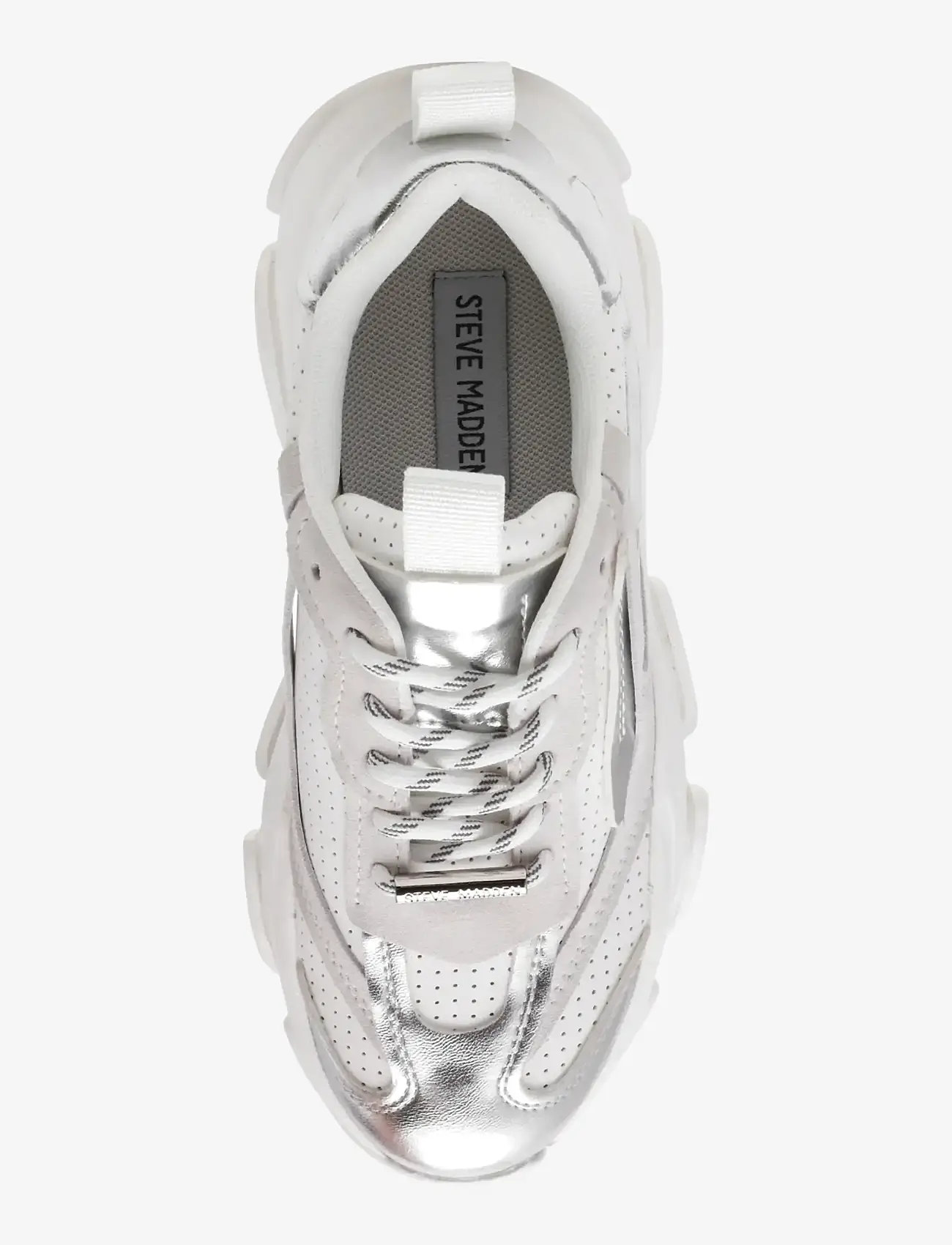 Steve Madden - Posses-Perf - chunky sneakers - white/silver - 5