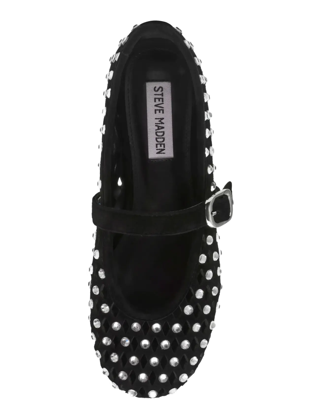 Steve Madden - Rerun - ballerinaer - black suede - 5