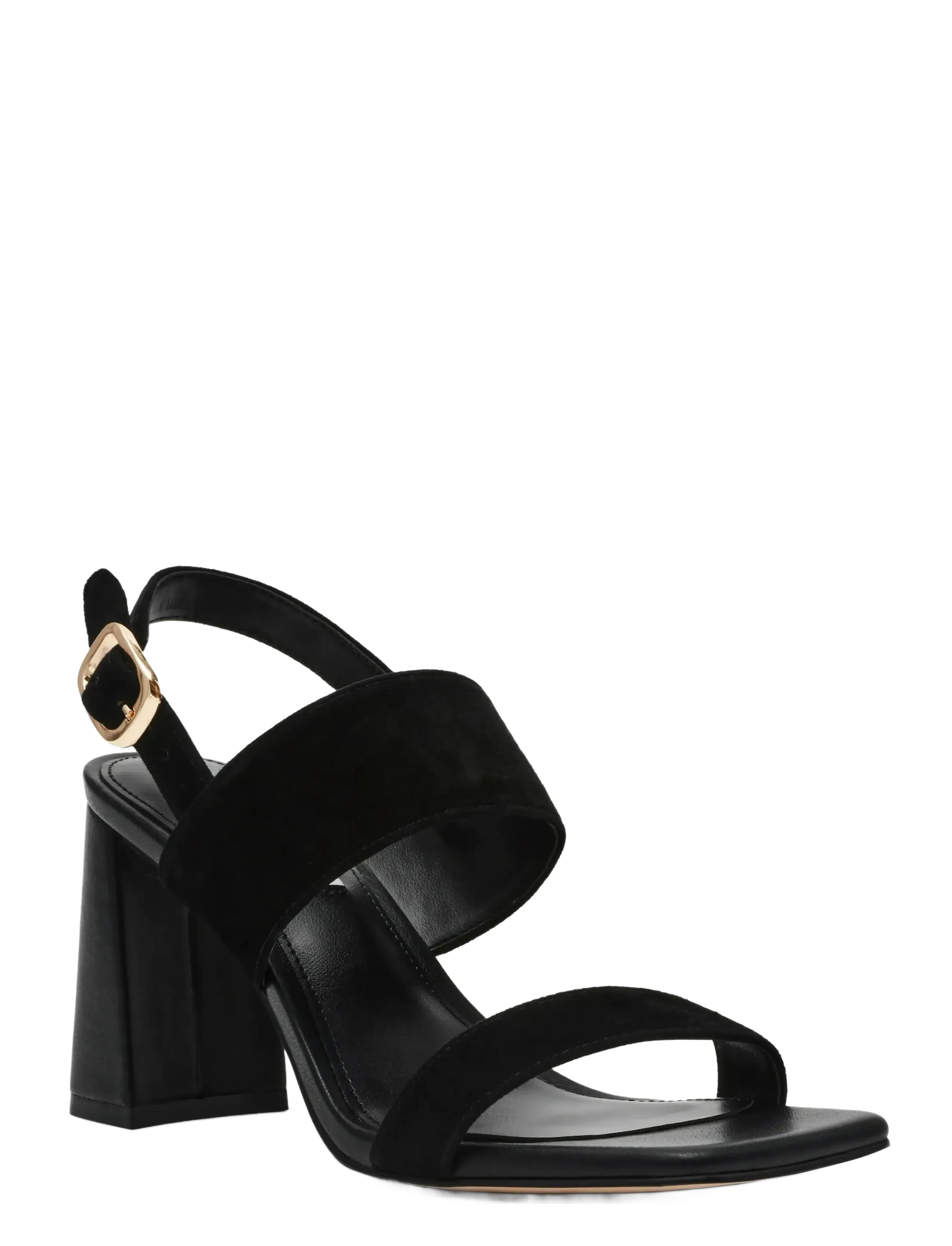 Steve Madden - Wendie - sandalar með hæl - black suede - 1