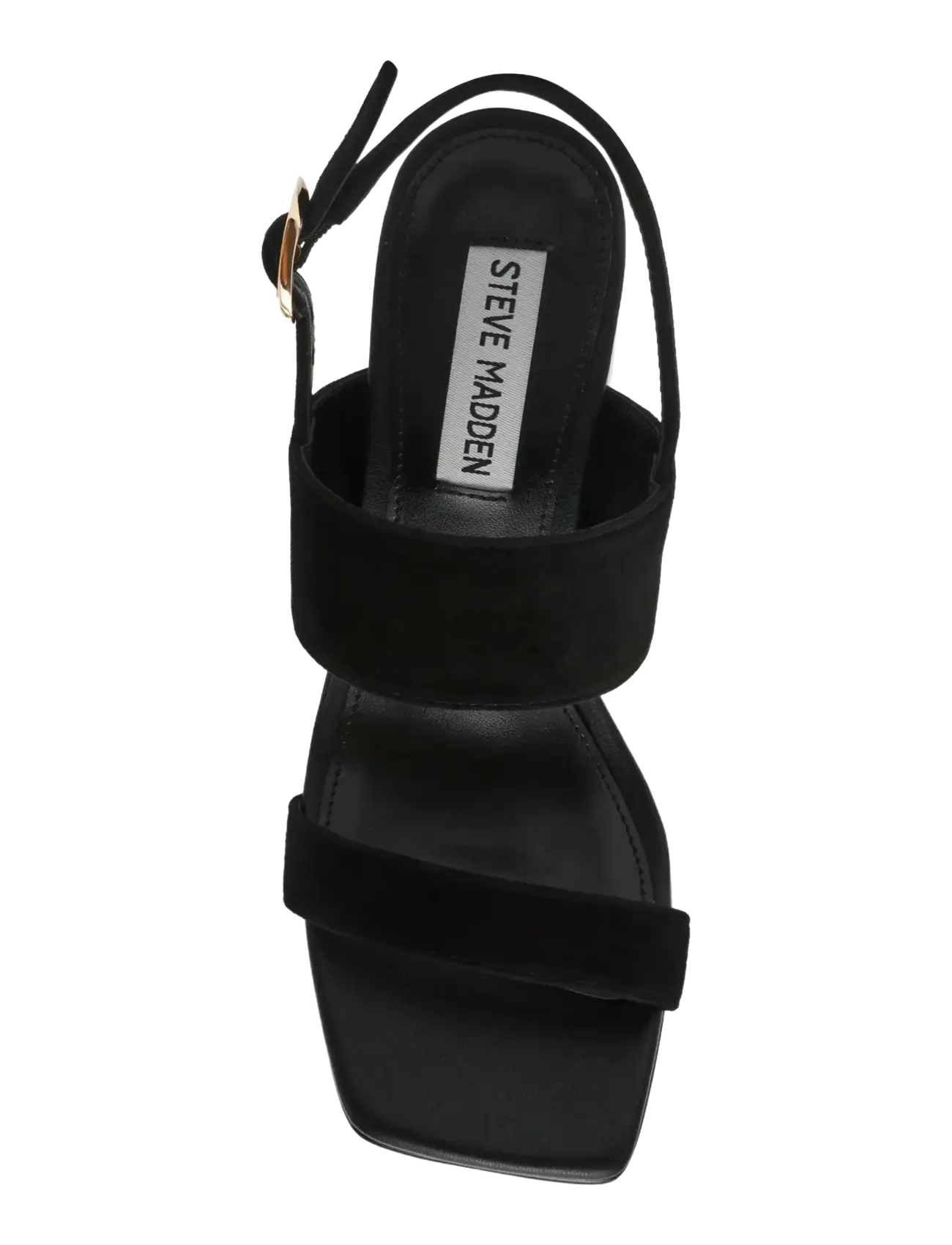 Steve Madden - Wendie - sandalar með hæl - black suede - 5