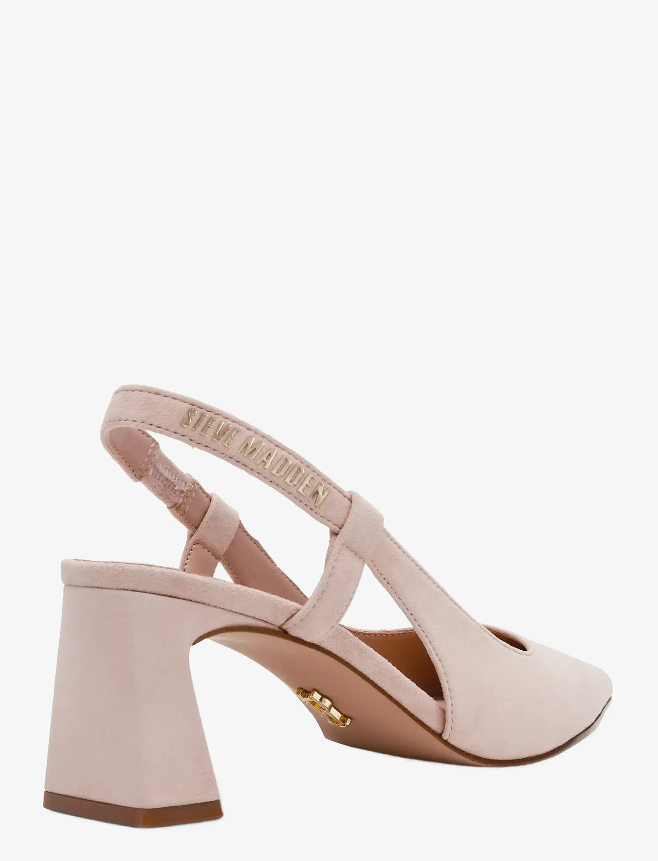 Steve Madden - Evanston - heeled slingbacks - blush sued - 2