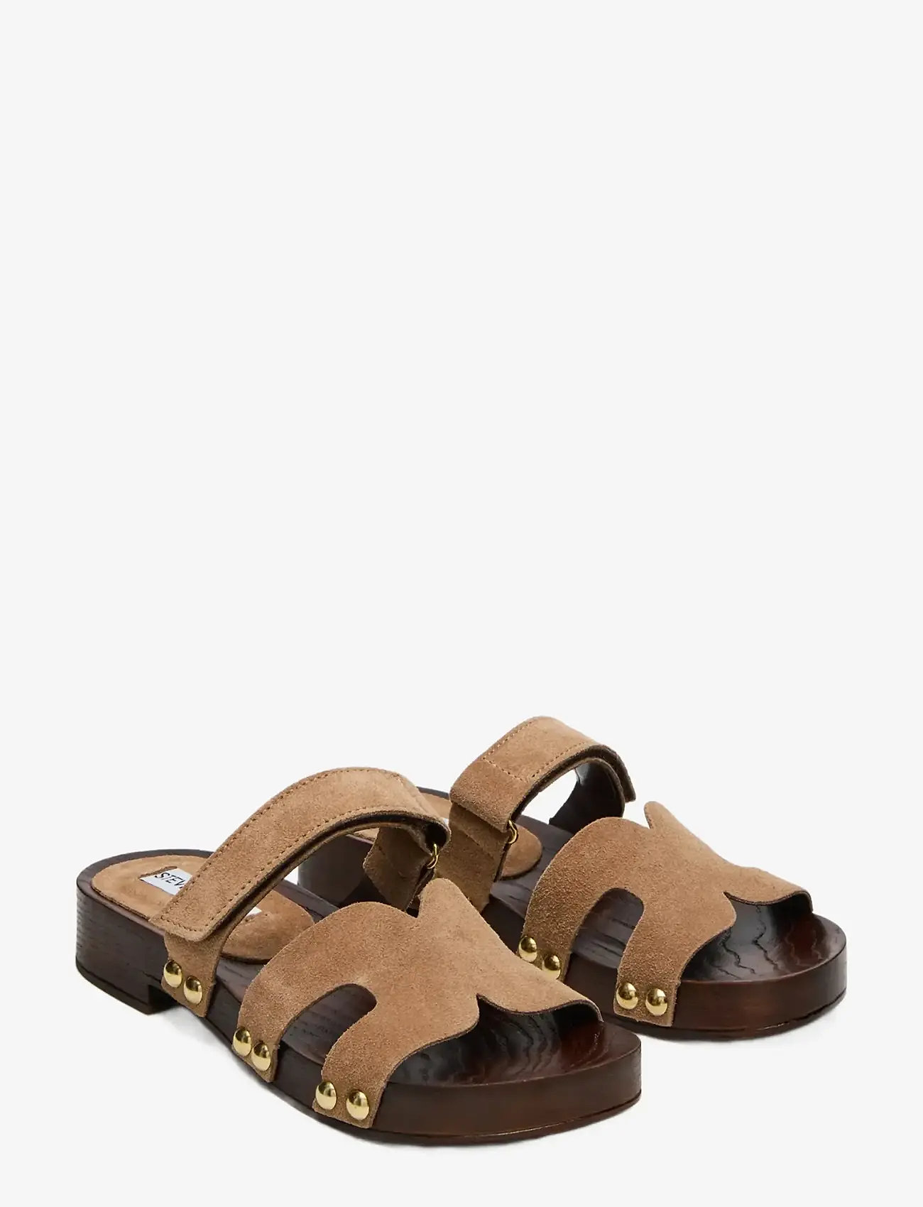 Steve Madden - Canal - platformsandaler - taupe sued - 1