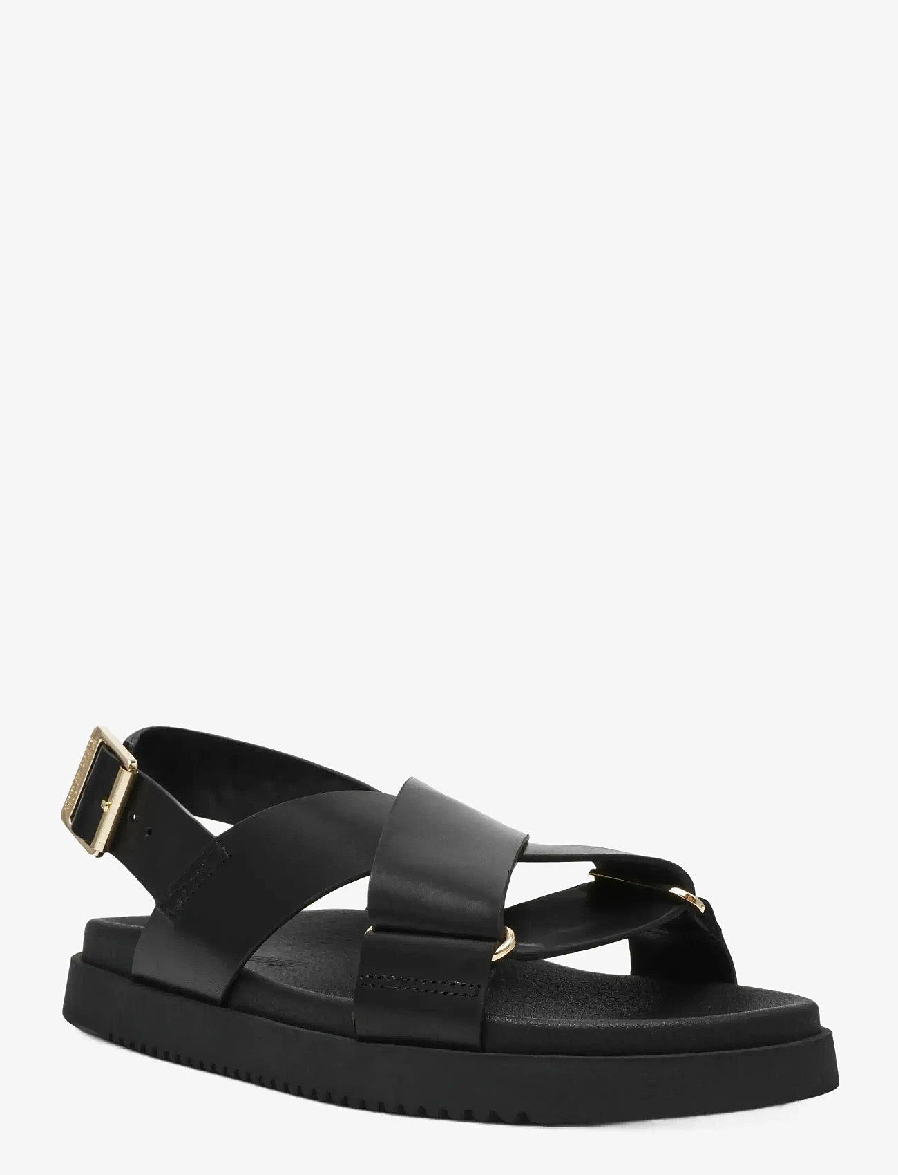 Steve Madden - Myth - flat sandals - black leat - 0