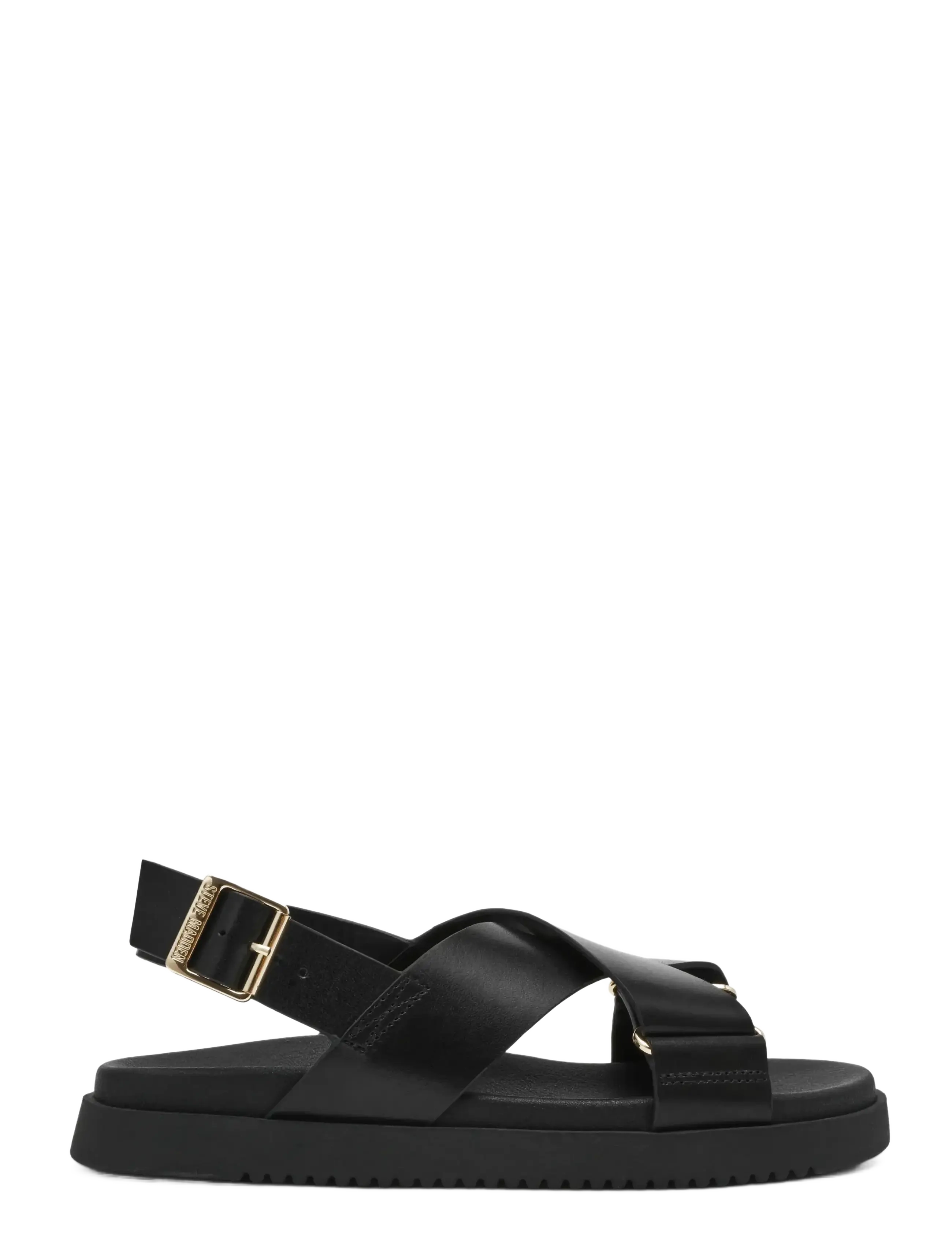 Steve Madden - Myth - flade sandaler - black leat - 1