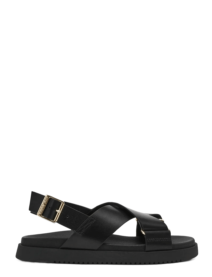 Steve Madden - Myth - platta sandaler - black leat - 1