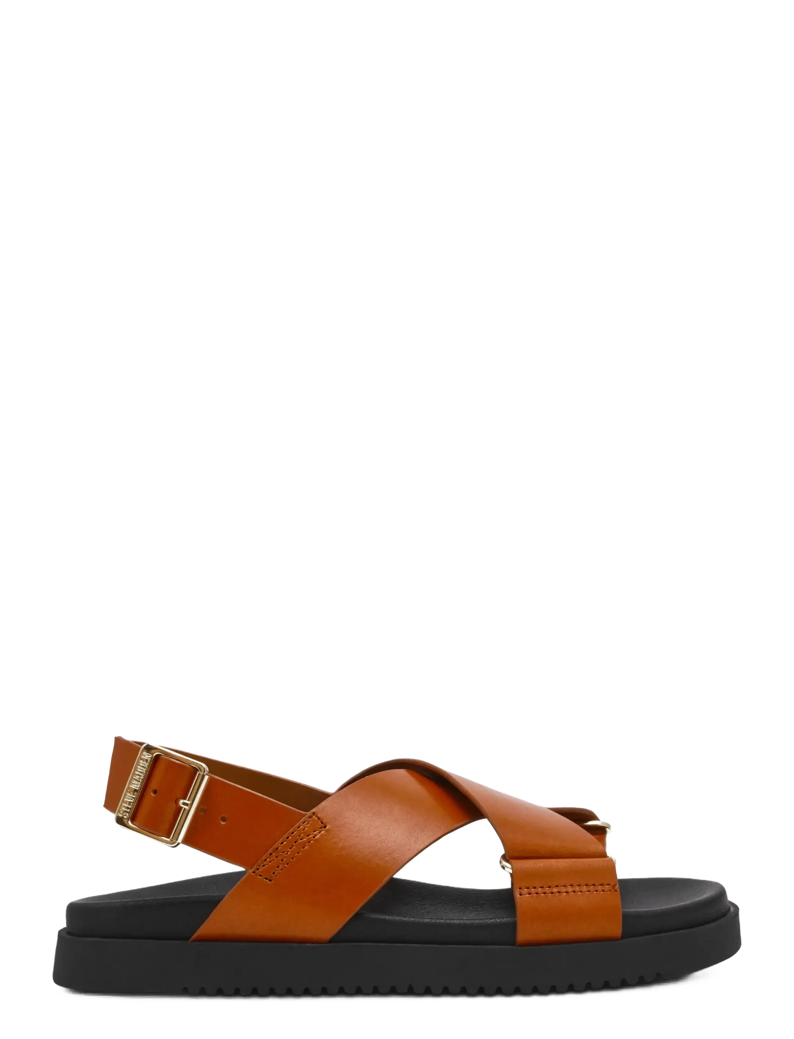 Steve Madden - Myth - platta sandaler - cognac lea - 1