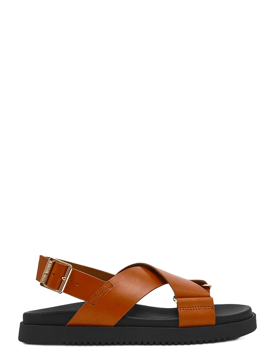 Steve Madden - Myth - platta sandaler - cognac lea - 1