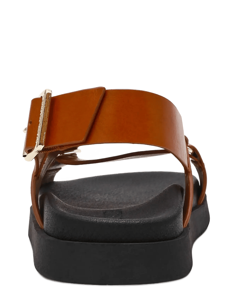 Steve Madden - Myth - flade sandaler - cognac lea - 4