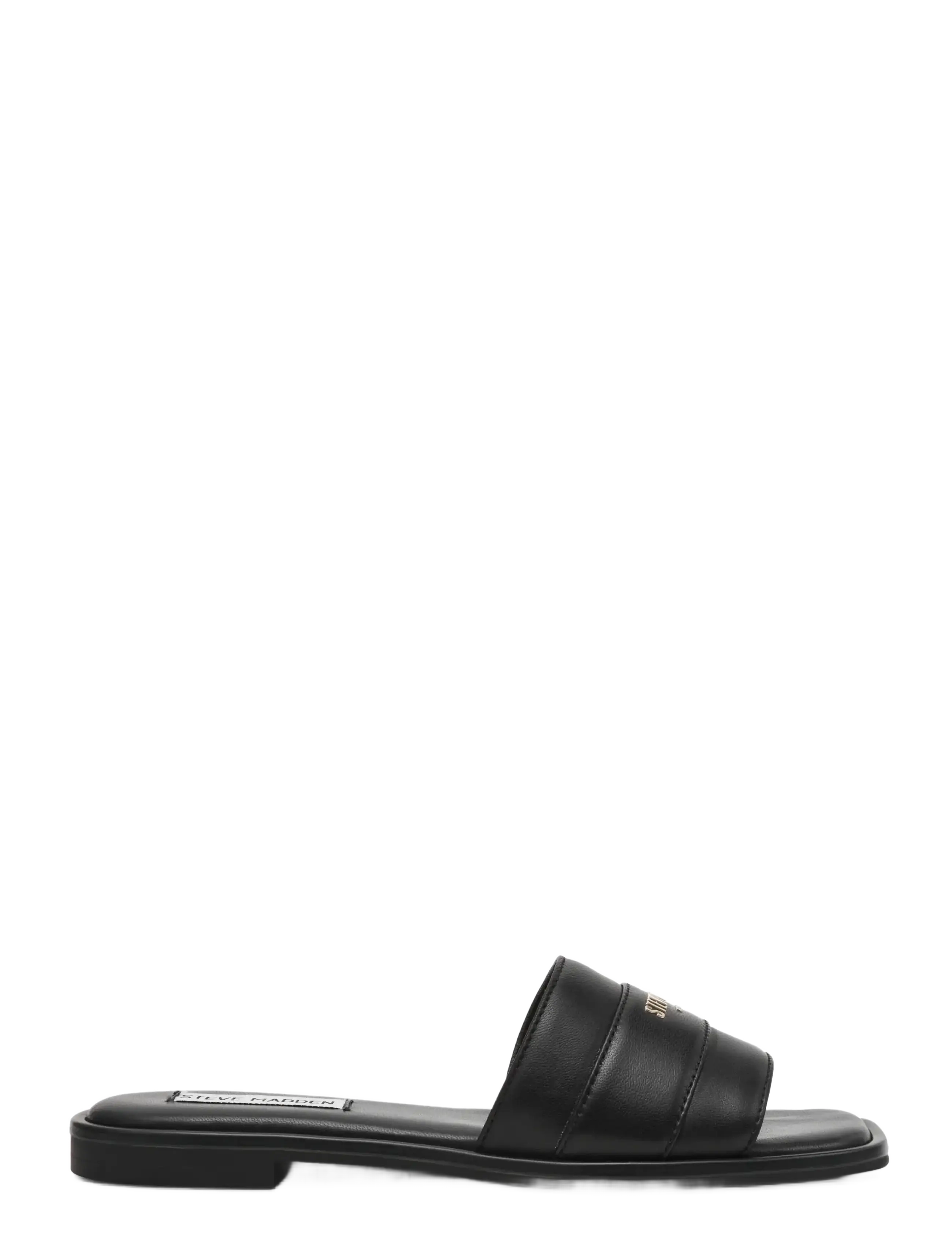 Steve Madden - Ashten - platta sandaler - black leather - 1