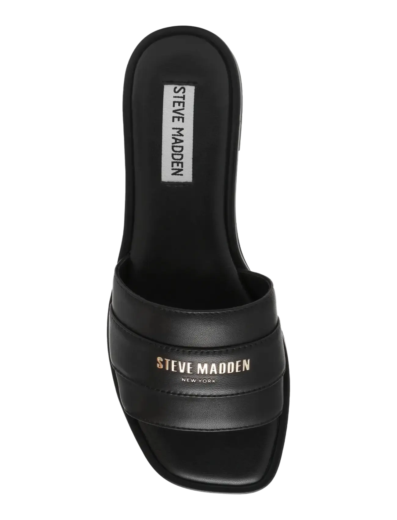 Steve Madden - Ashten - flade sandaler - black leather - 5