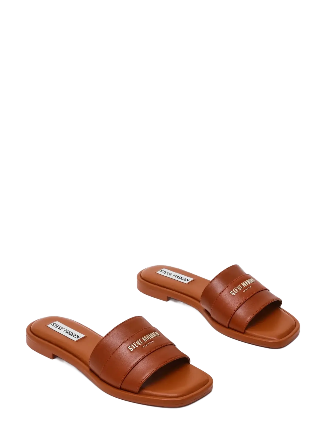 Steve Madden - Ashten - flache sandalen - cognac lea - 1