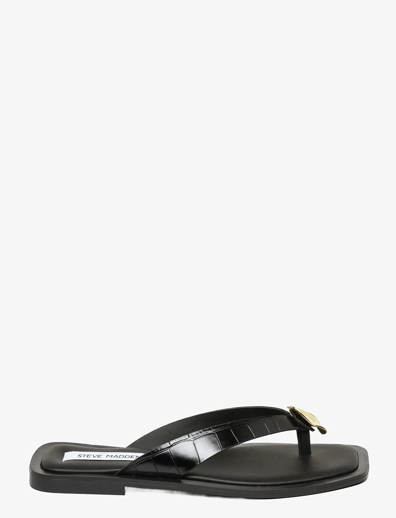 Steve Madden - Meira - flat sandals - black croc - 1