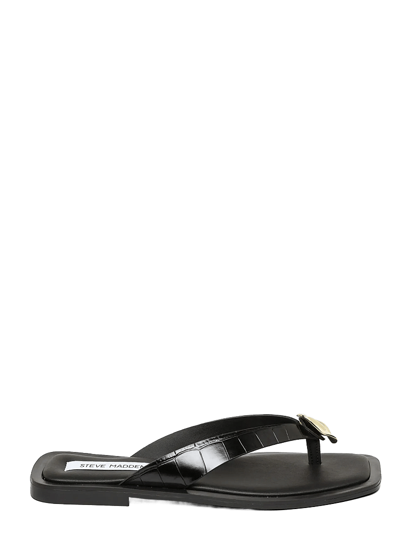 Steve Madden - Meira - flade sandaler - black croc - 1