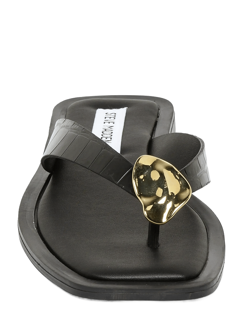 Steve Madden - Meira - flade sandaler - black croc - 2