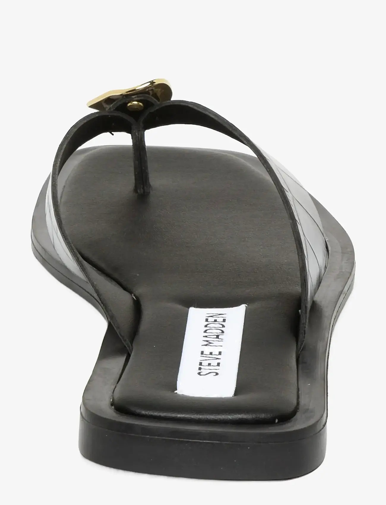 Steve Madden - Meira - flat sandals - black croc - 3