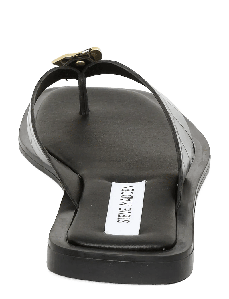 Steve Madden - Meira - flade sandaler - black croc - 3