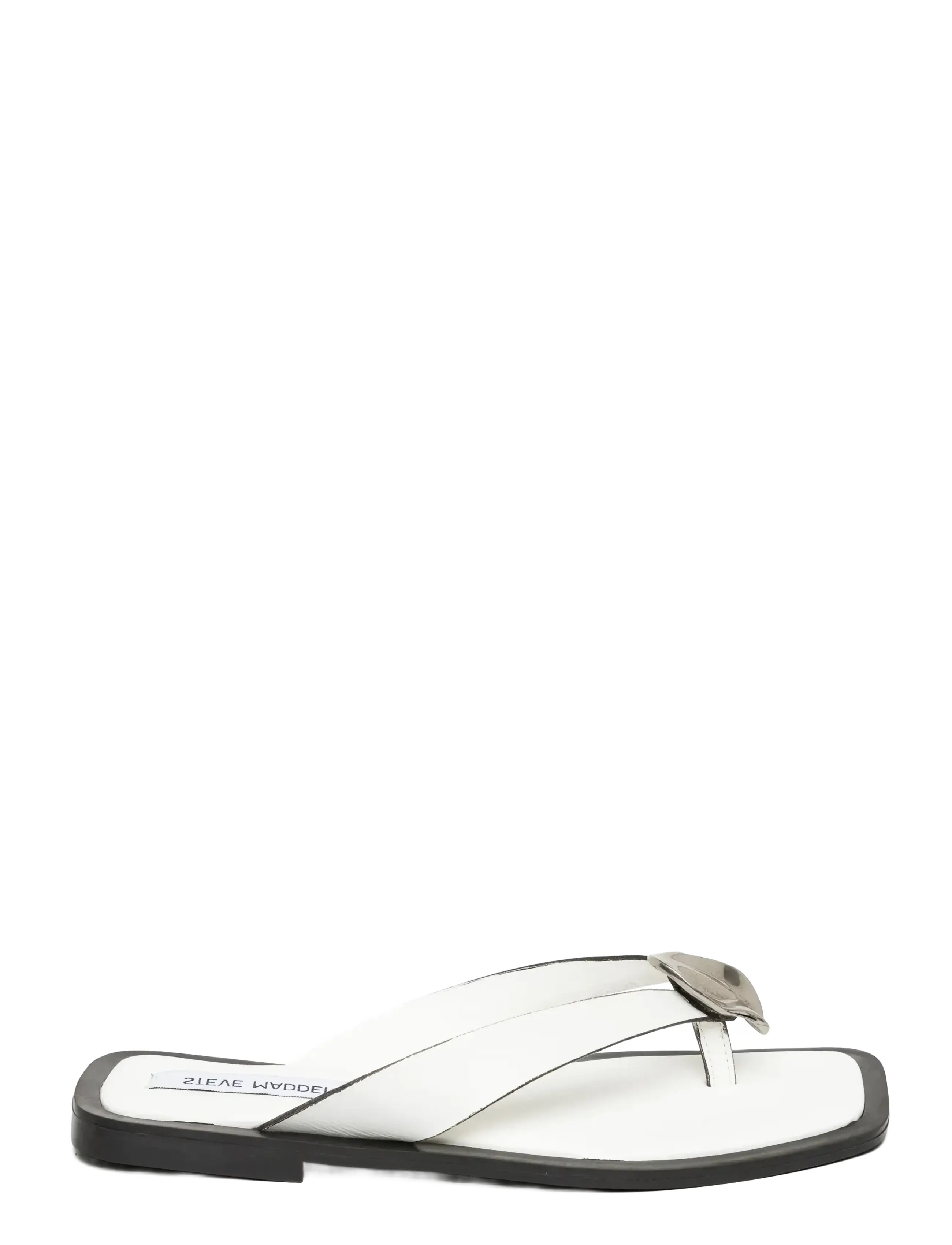Steve Madden - Meira - flat sandals - white leather - 1