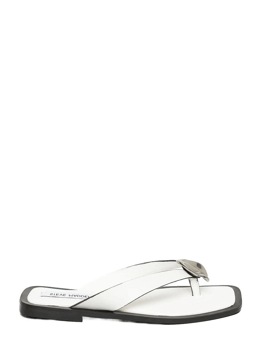 Steve Madden - Meira - flache sandalen - white leather - 1
