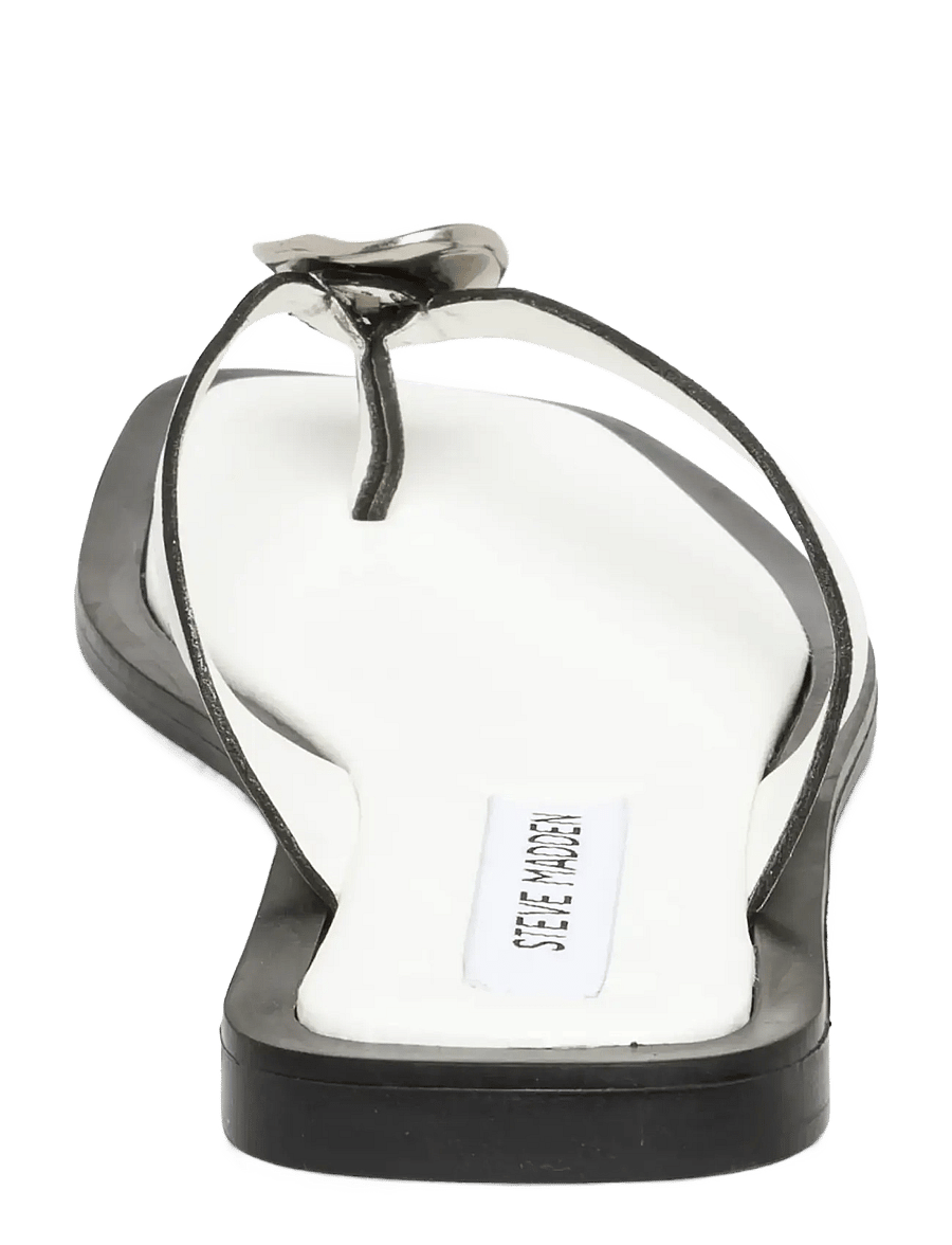 Steve Madden - Meira - flache sandalen - white leather - 3