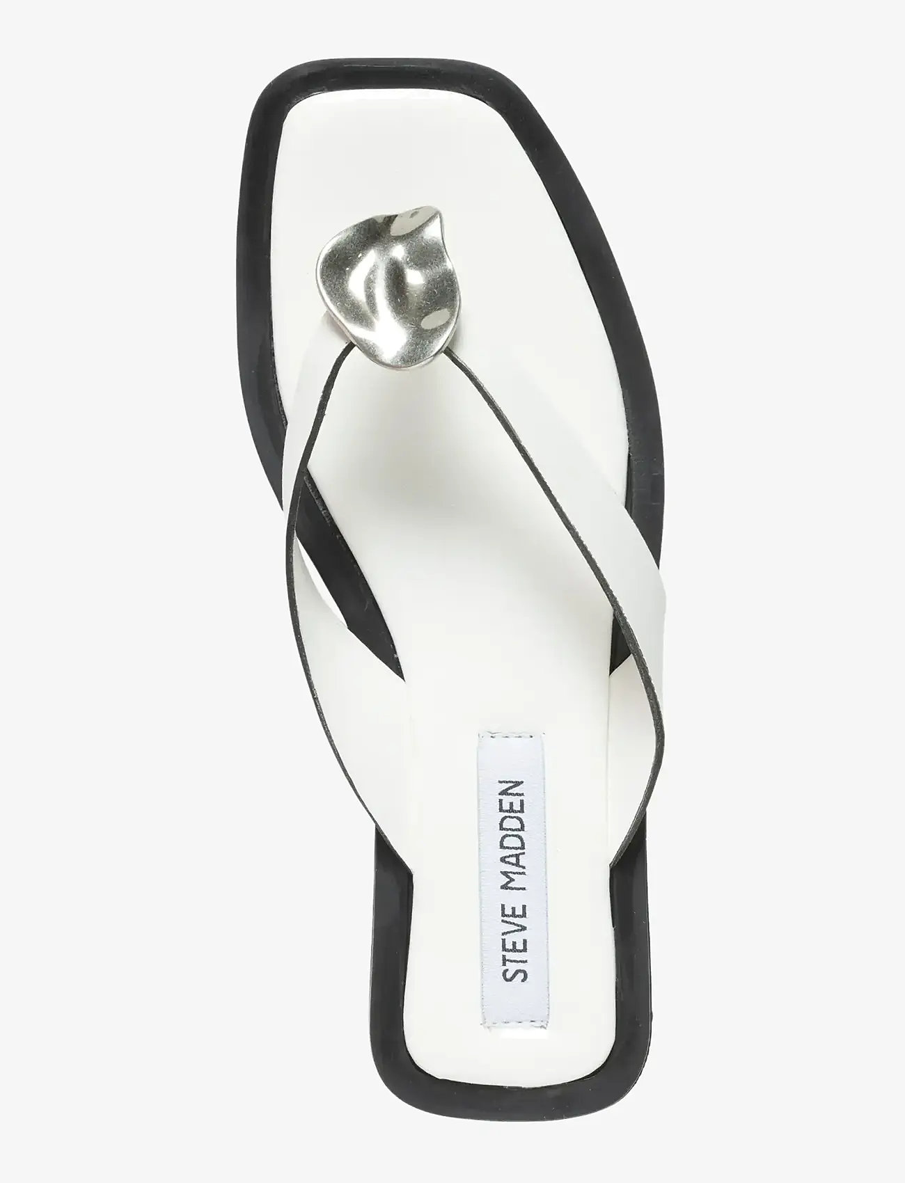 Steve Madden - Meira - flache sandalen - white leather - 4