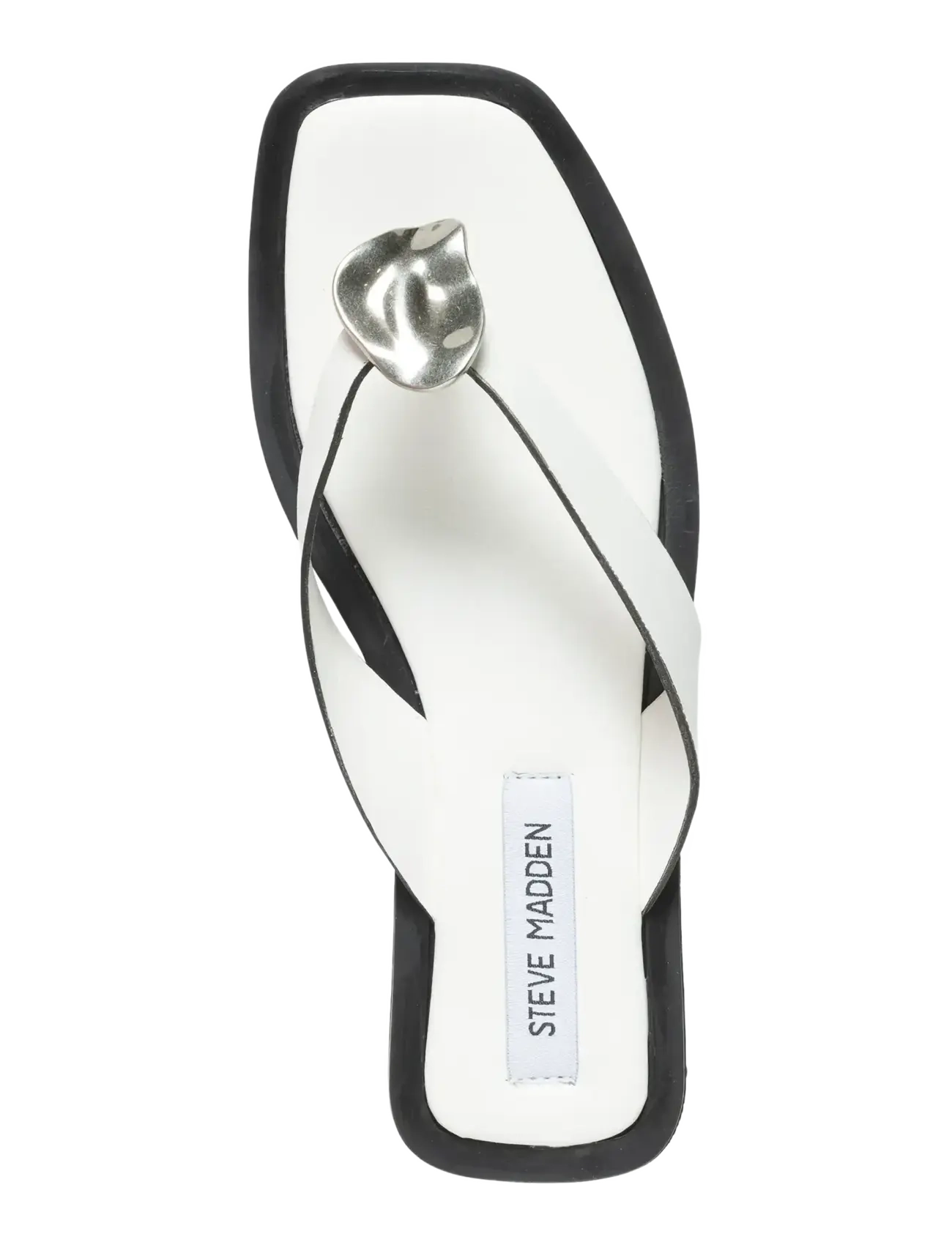 Steve Madden - Meira - flat sandals - white leather - 4