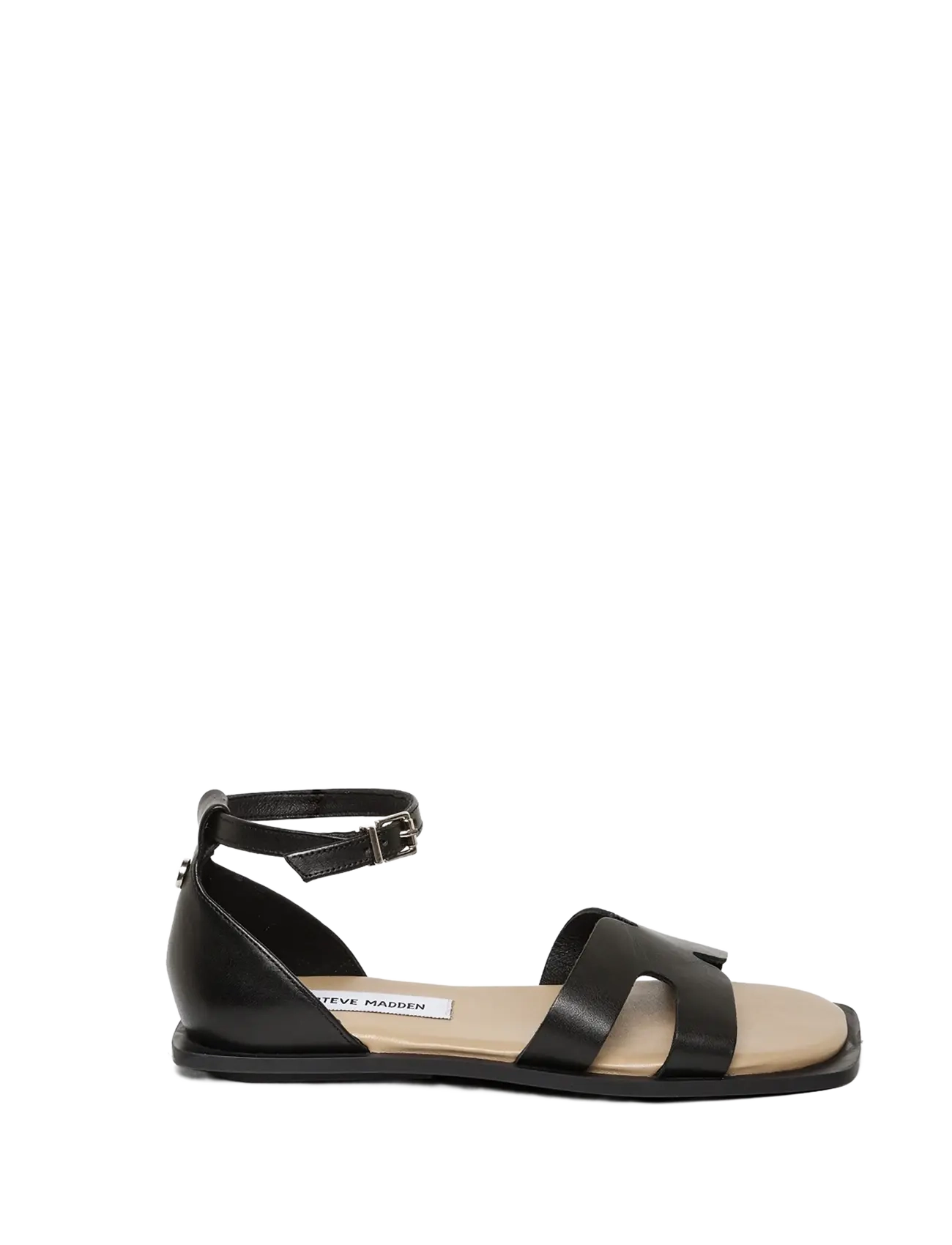 Steve Madden - Slinder - platta sandaler - black leather - 1