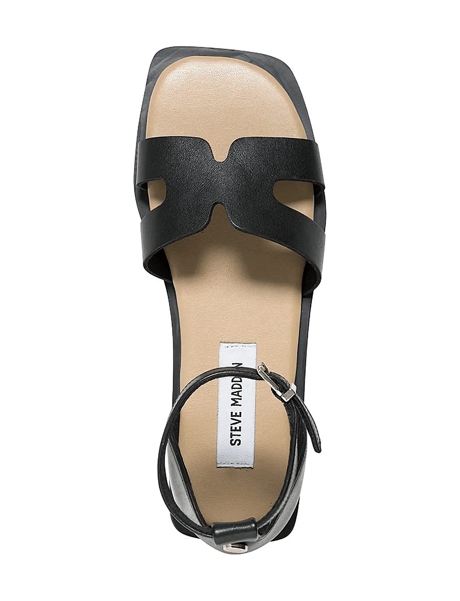 Steve Madden - Slinder - platta sandaler - black leather - 4