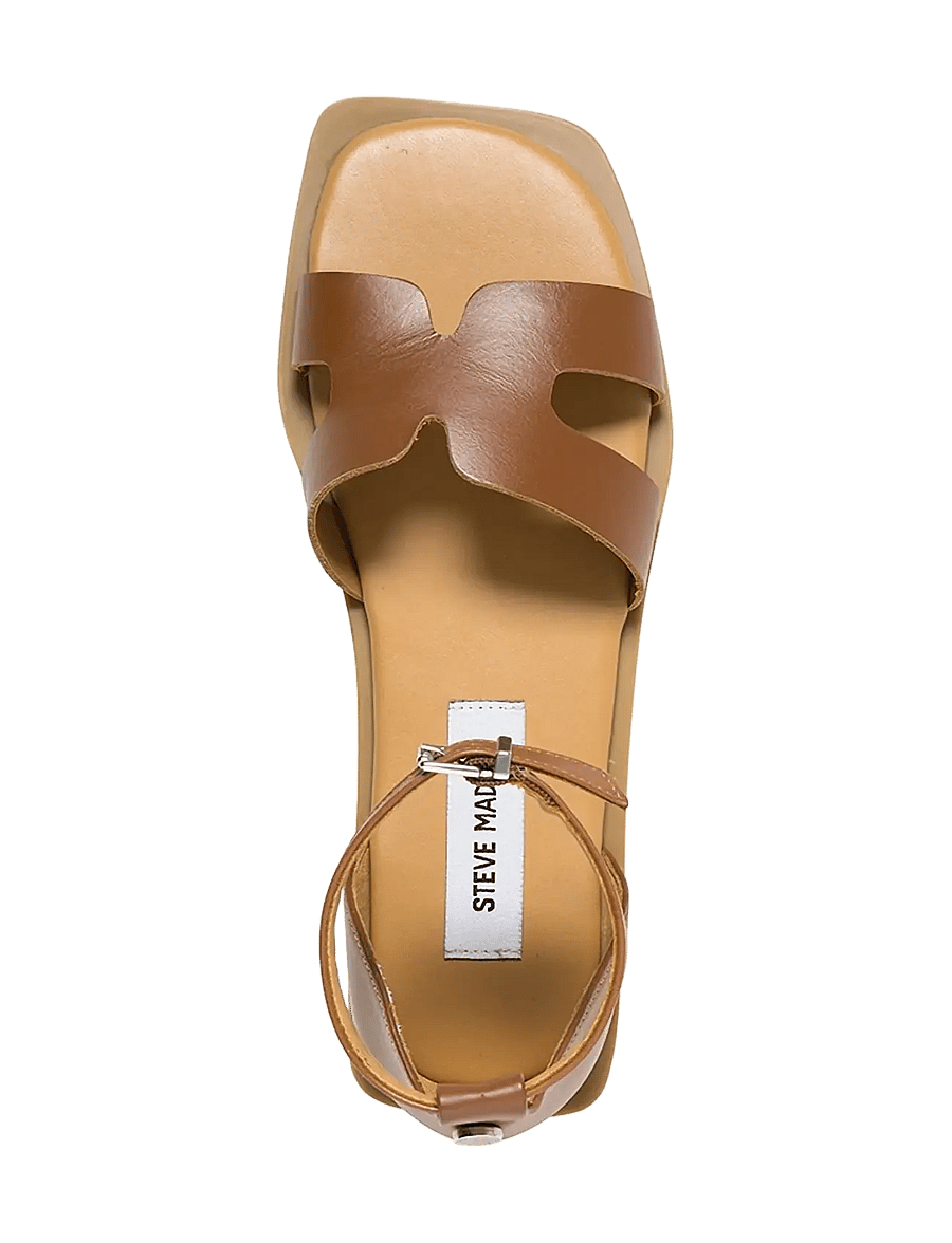 Steve Madden - Slinder - platta sandaler - cognac leather - 4