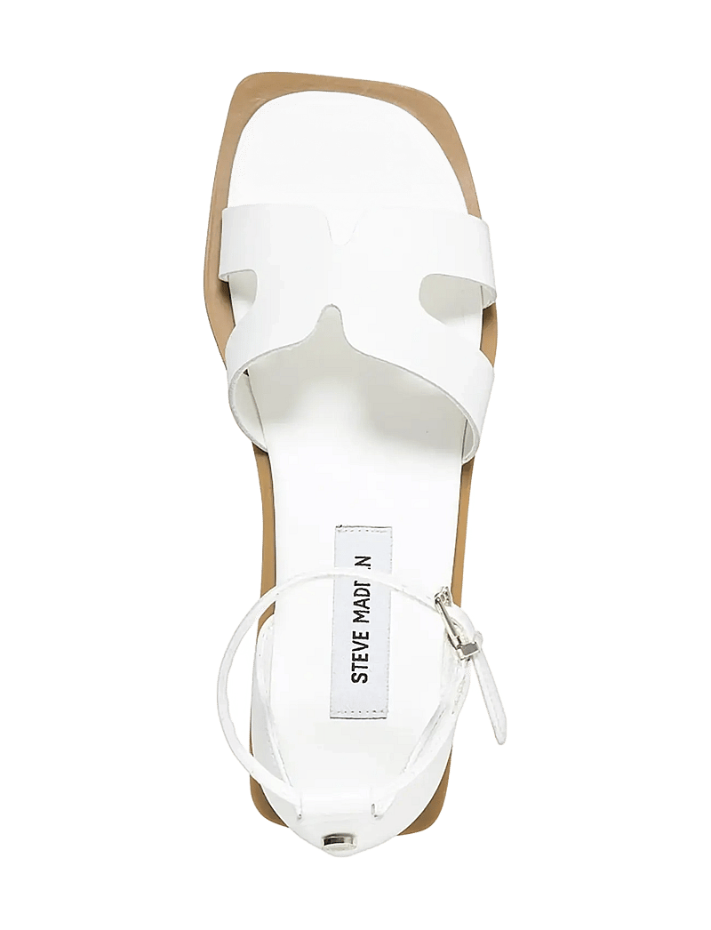 Steve Madden - Slinder - flade sandaler - white leather - 4