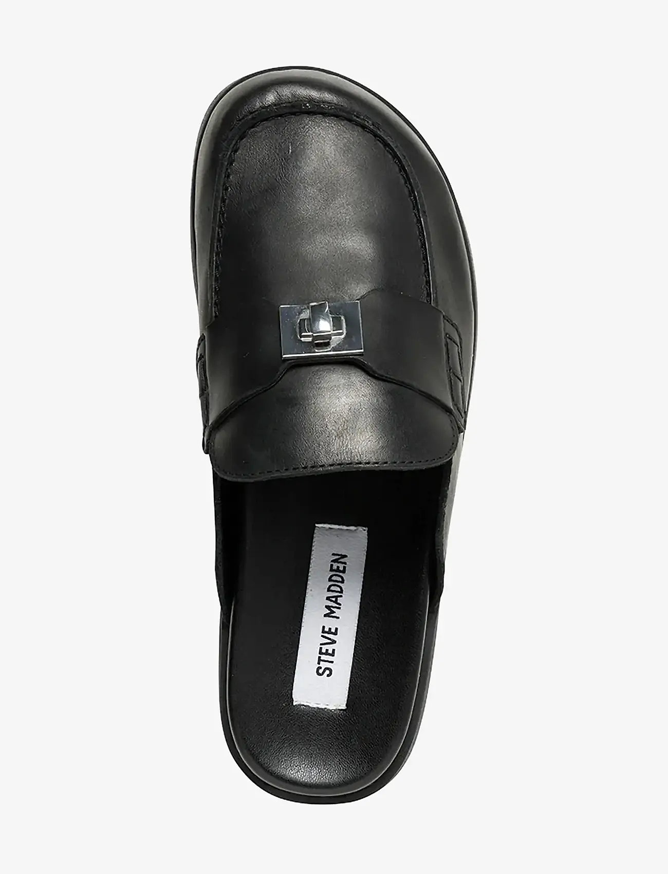 Steve Madden - Megg - kontsata muula-stiilid jalanõud - black leather - 3