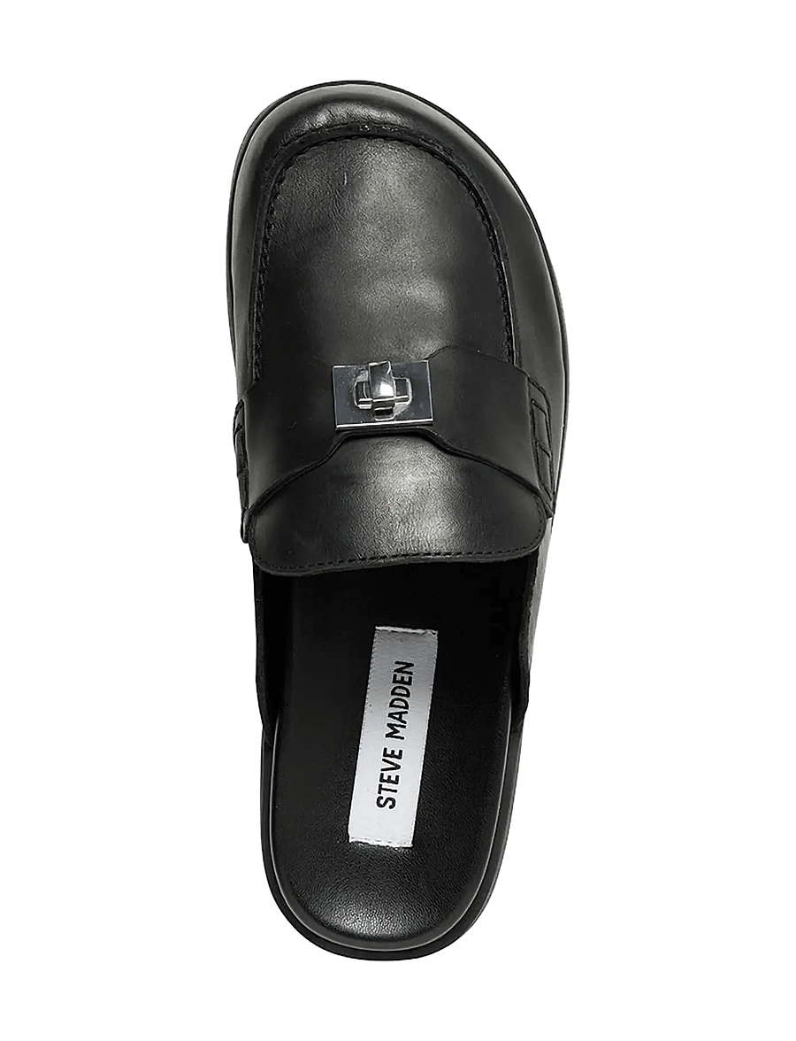 Steve Madden - Megg - madalad muula-kingad - black leather - 3