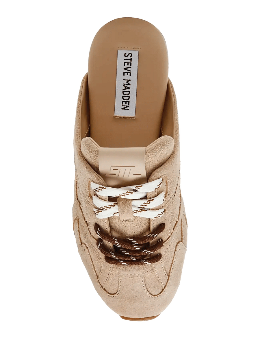 Steve Madden - Asiel-Mule - slip-on sneaker - beige suede - 5