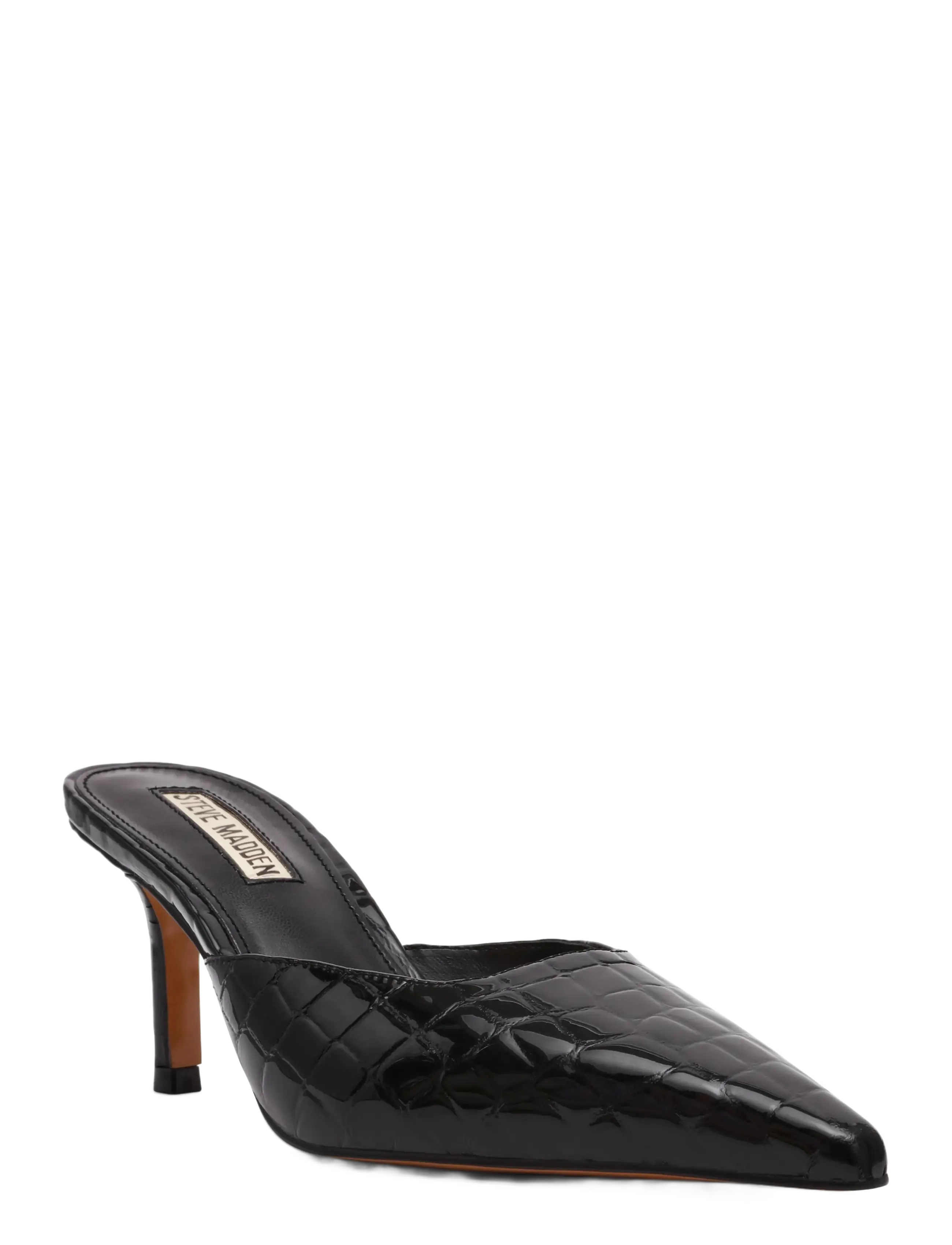 Steve Madden Alexi - Pantoletten mit Absatz - BLACK CROCO / black