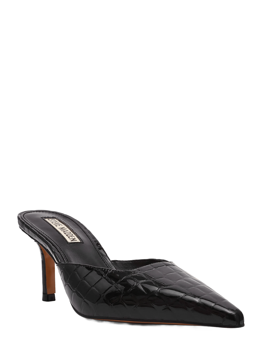 Steve Madden - Alexi - mules med klack - black croco - 0