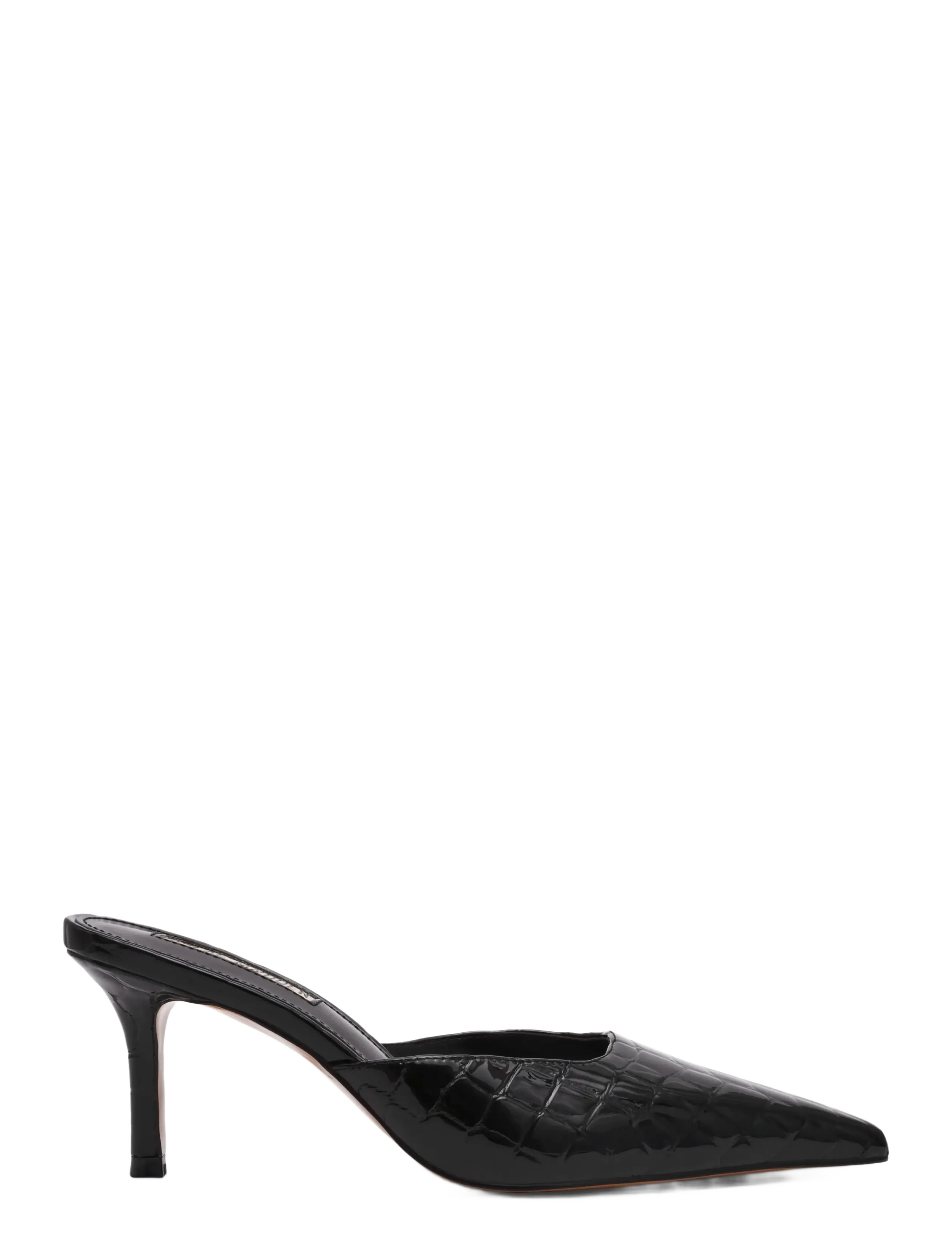 Steve Madden - Alexi - pantoletten mit absatz - black croco - 1