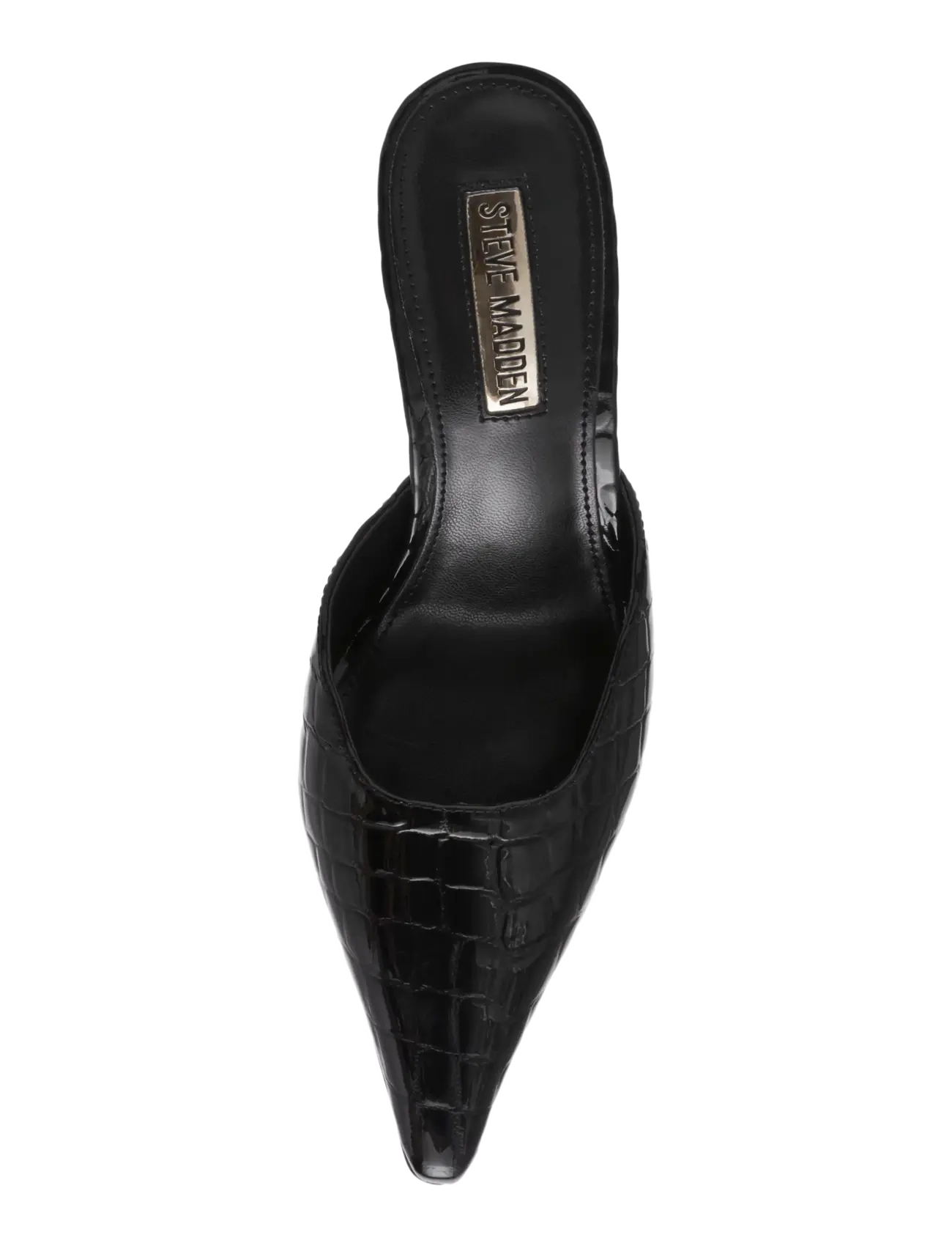 Steve Madden - Alexi - pantoletten mit absatz - black croco - 4
