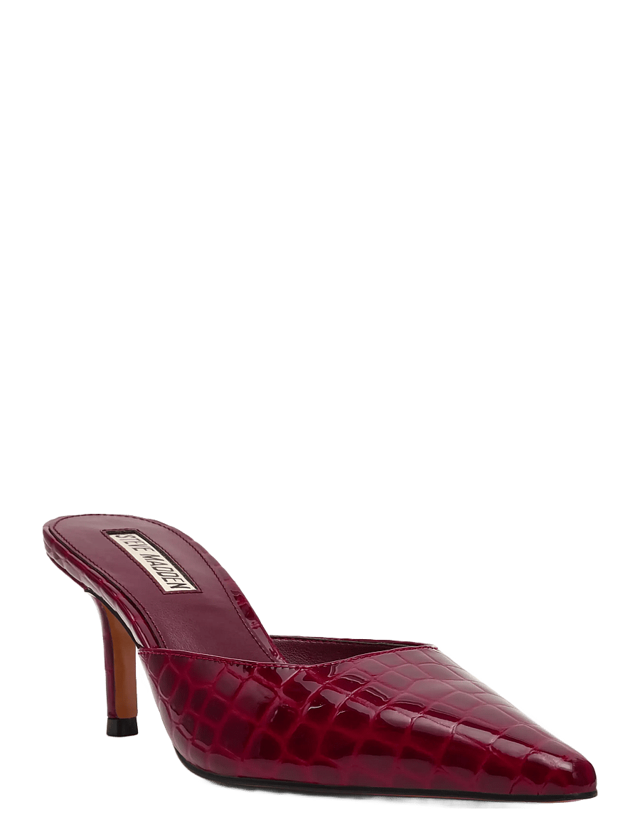 Steve Madden - Alexi - mules med klack - red croco - 0