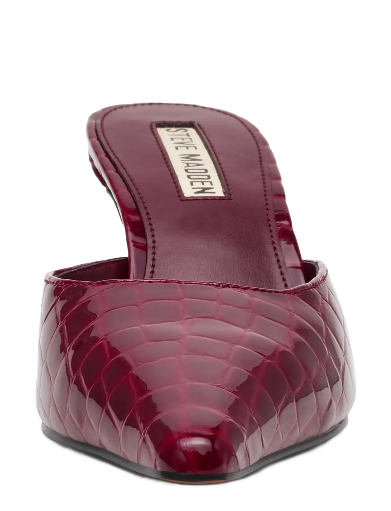 Steve Madden - Alexi - mules med klack - red croco - 3